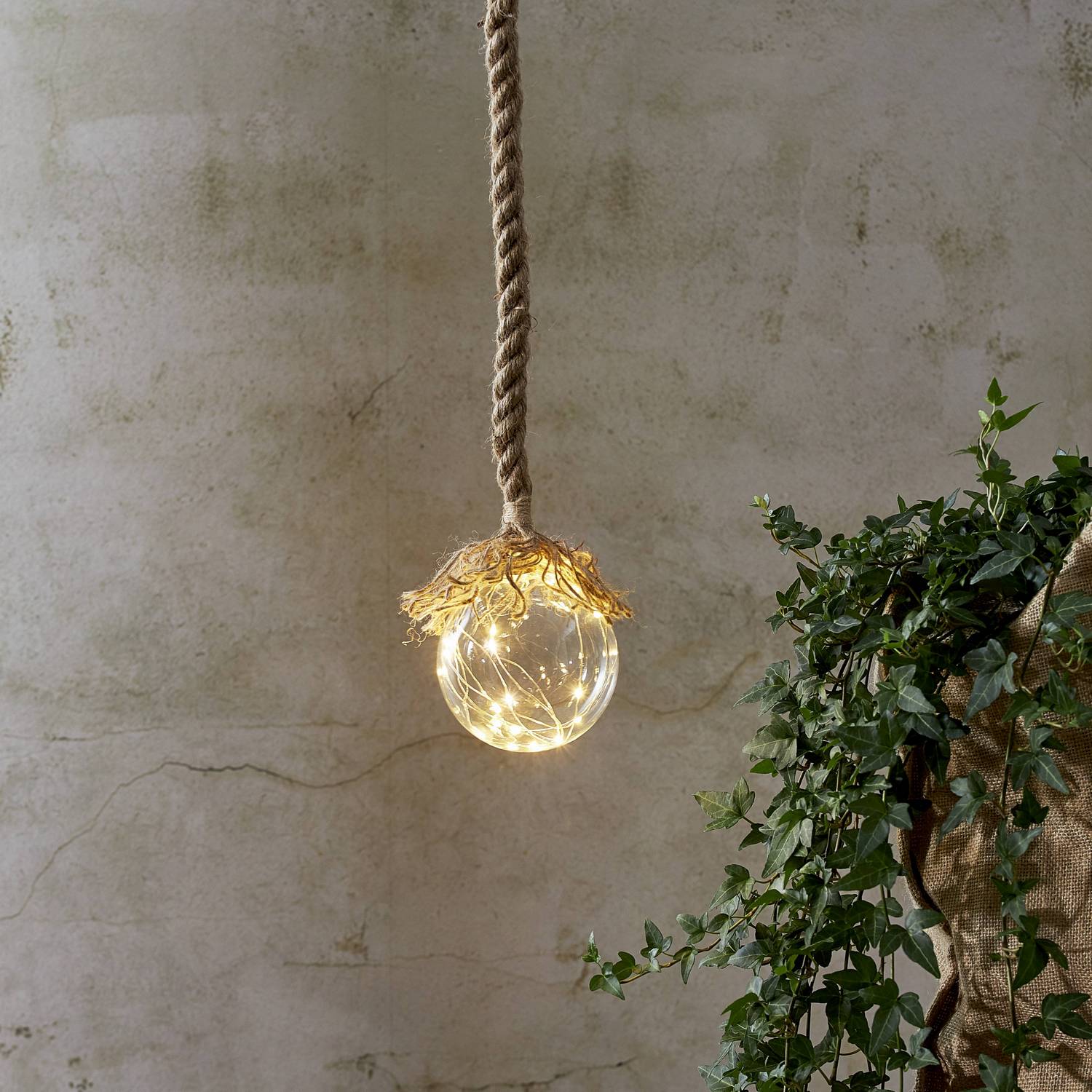 Hengende Julebelysning Star Trading Jutta Glassdekorasjon