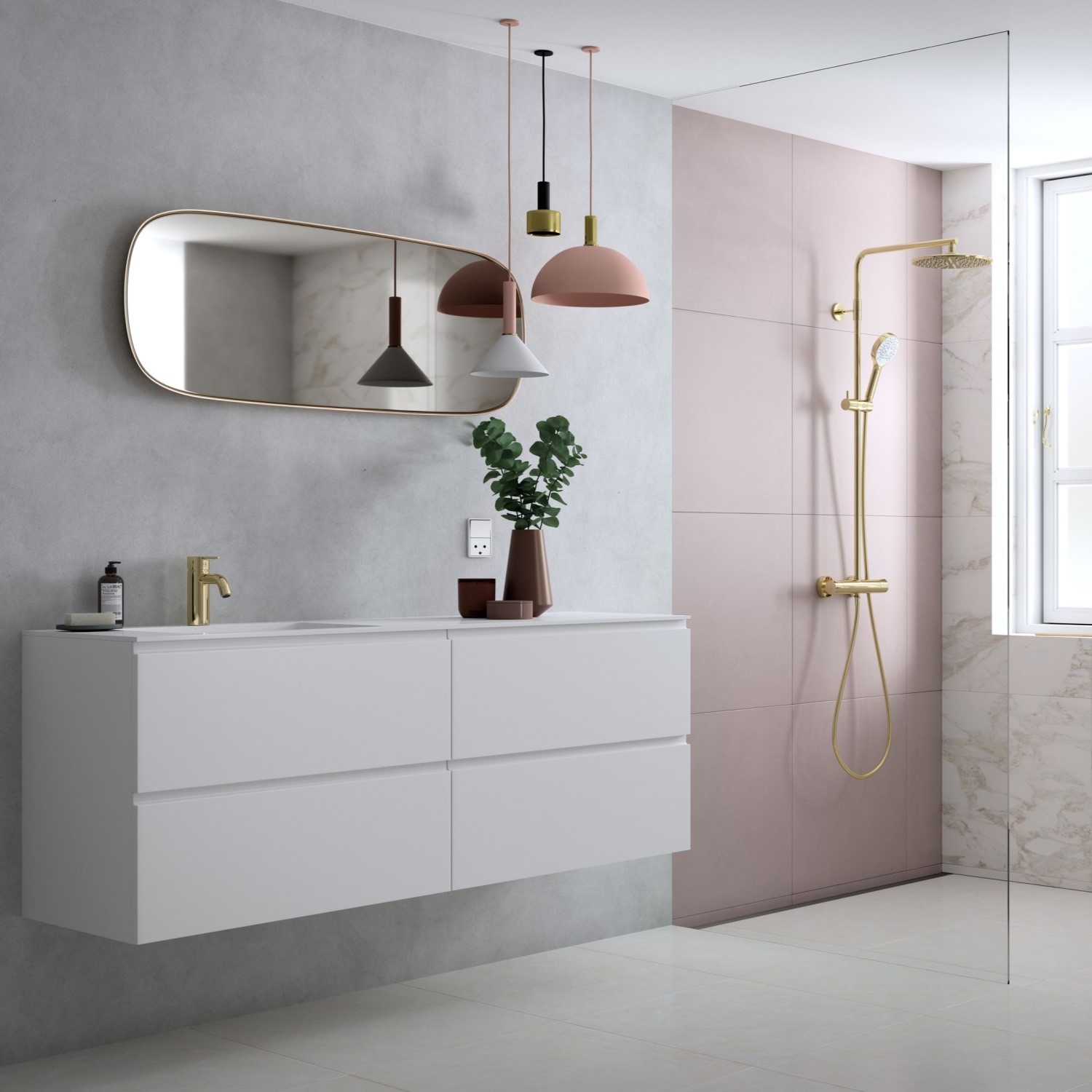 Tvättställsblandare Damixa Silhouet Låg