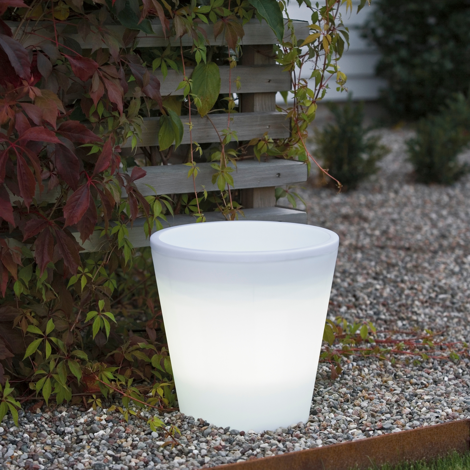 Blomsterpotte Gnosjö Konstsmide Assisi LED Plast Trafo IP44