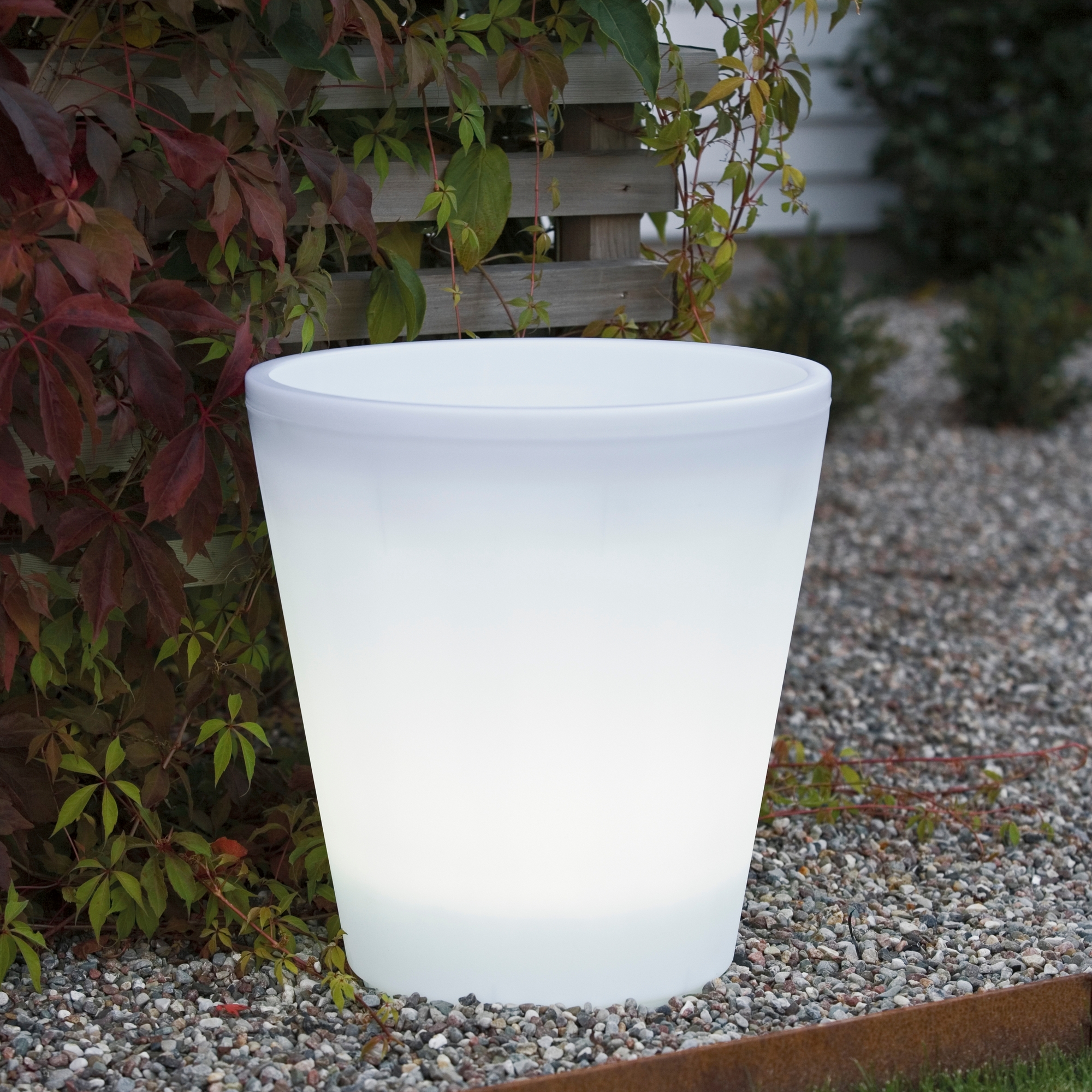 Blomsterpotte Gnosjö Konstsmide Assisi LED Plast Trafo IP44