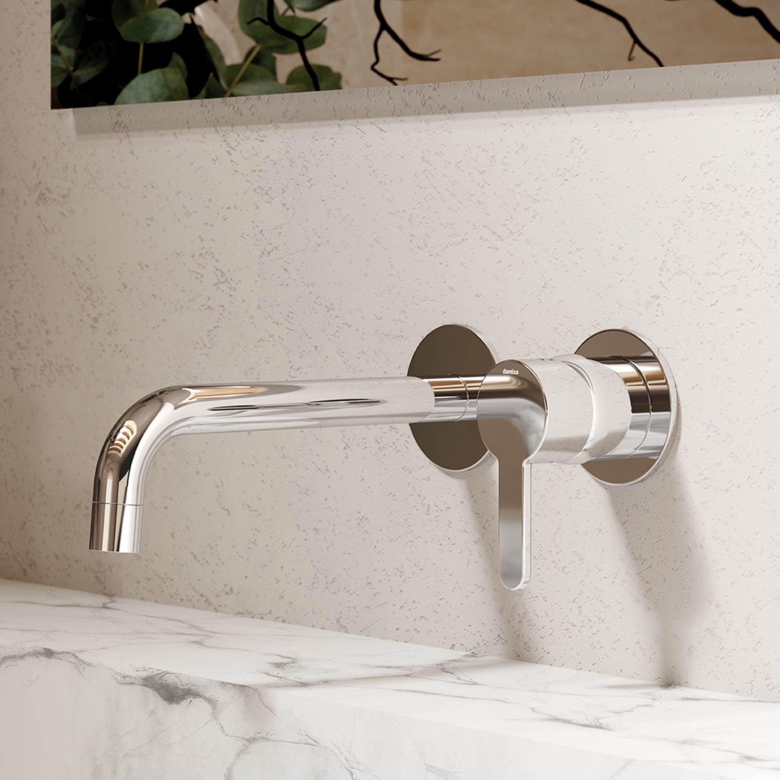 Servantbatteri Damixa Silhouet for Innbygging m Rosett 180mm