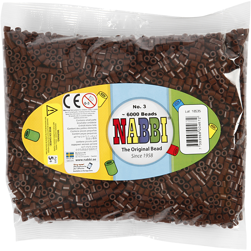 Rørperler Creativ Company Størrelse 5x5 mm Hullstr 2,5 mm Medium