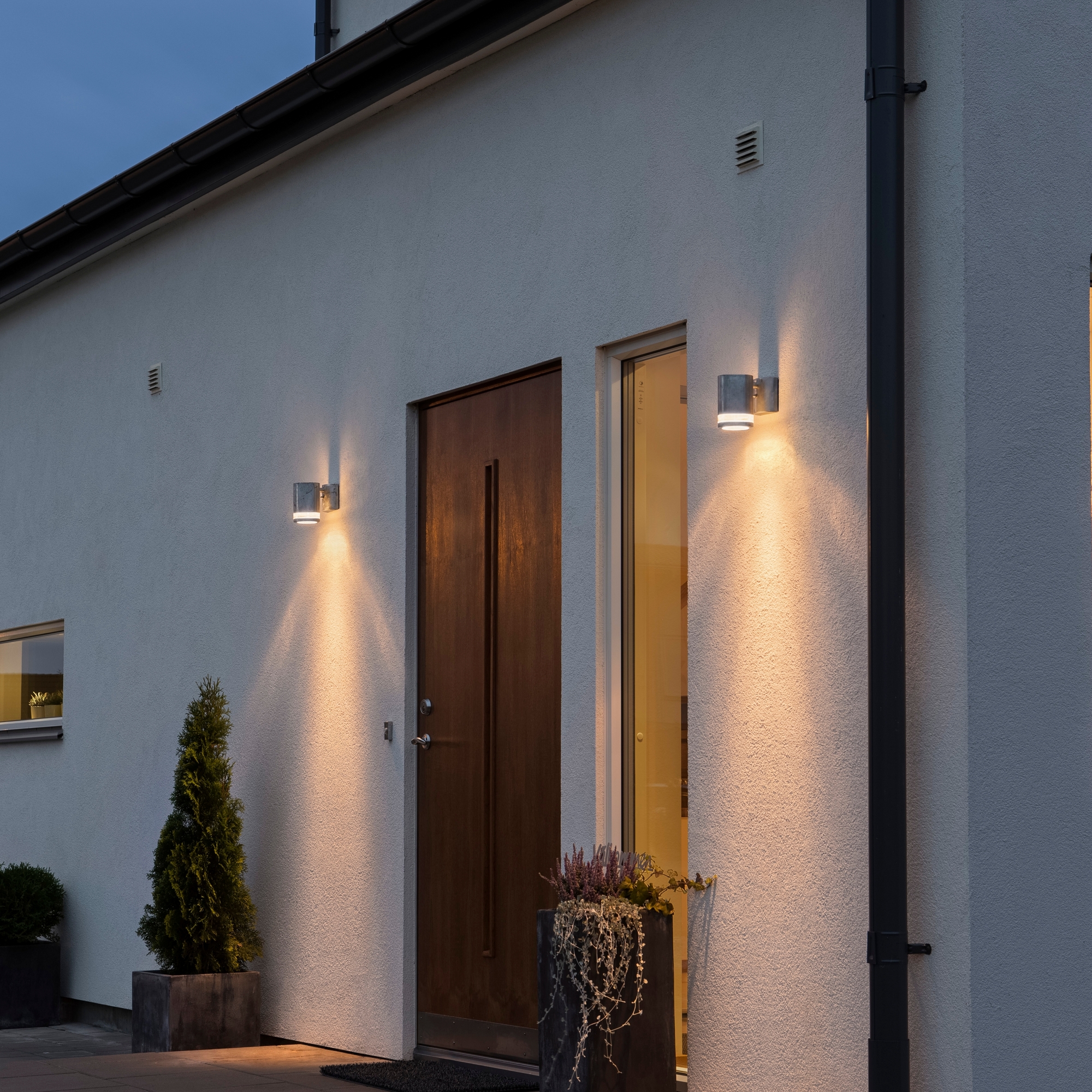 Vegglampe Gnosjö Konstsmide Modena Ned Transparent GU10