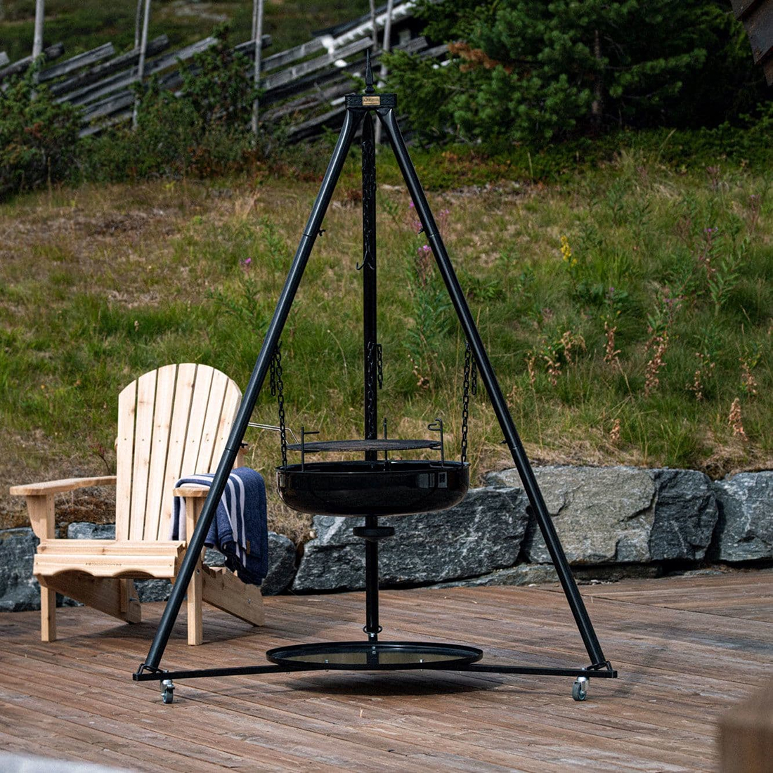 Understell Espegard med Hjul til Bålpanne