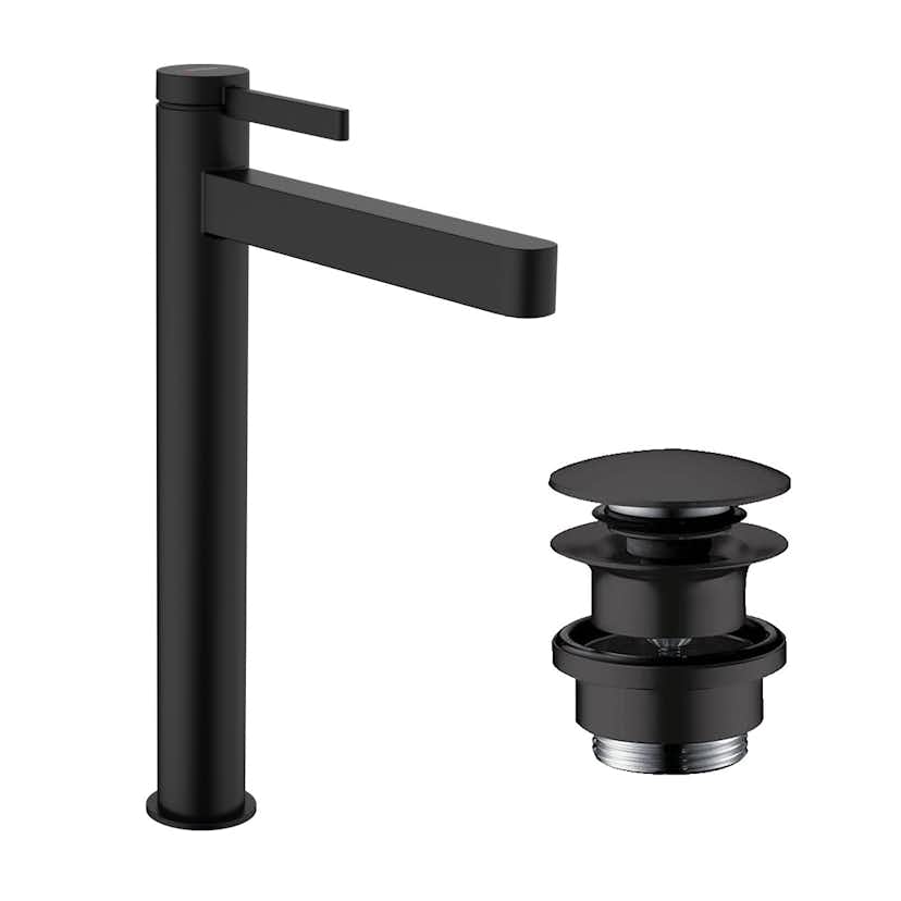 Finoris 260 servantbatteri, matt sort