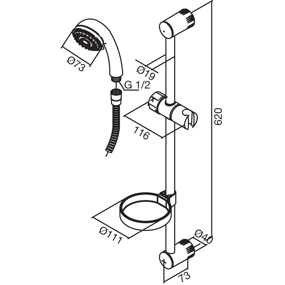 Dusjsett Damixa Plus