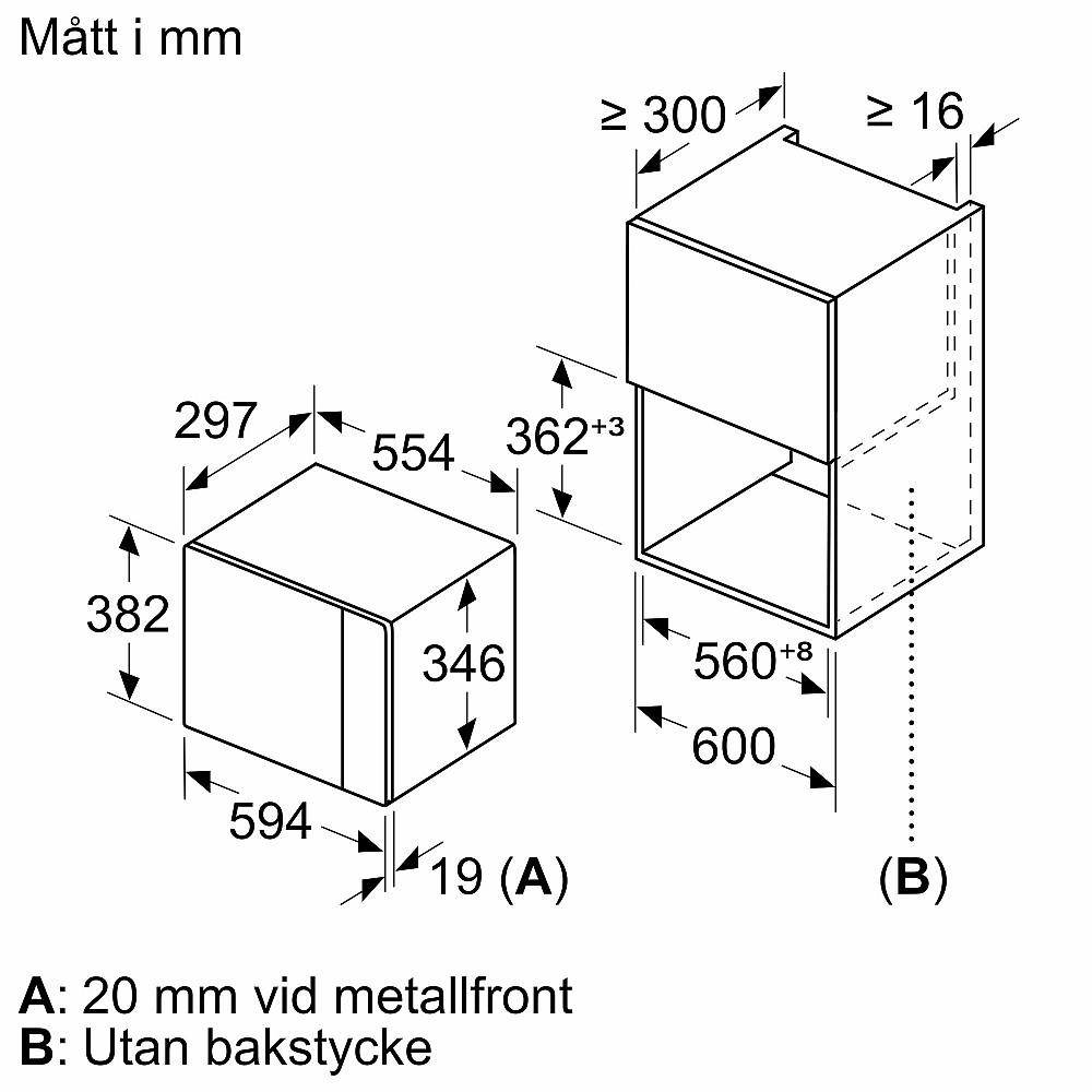 Innebygd Mikrobølgeovn Siemens BF520LMA1 iQ300