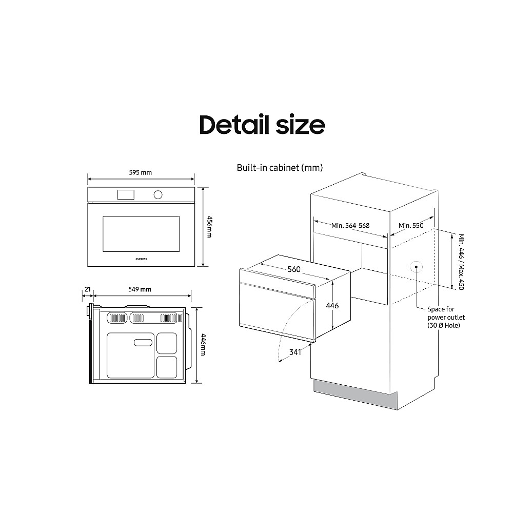 Kombiovn Samsung NQ5B6753CAK/U1 Bespoke