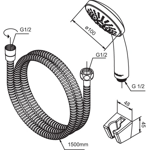 Hånddusjsett Damixa Fair Jet