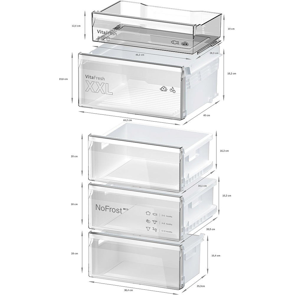 Kjøl/Frys Bosch KGN36VXCT Serie 4