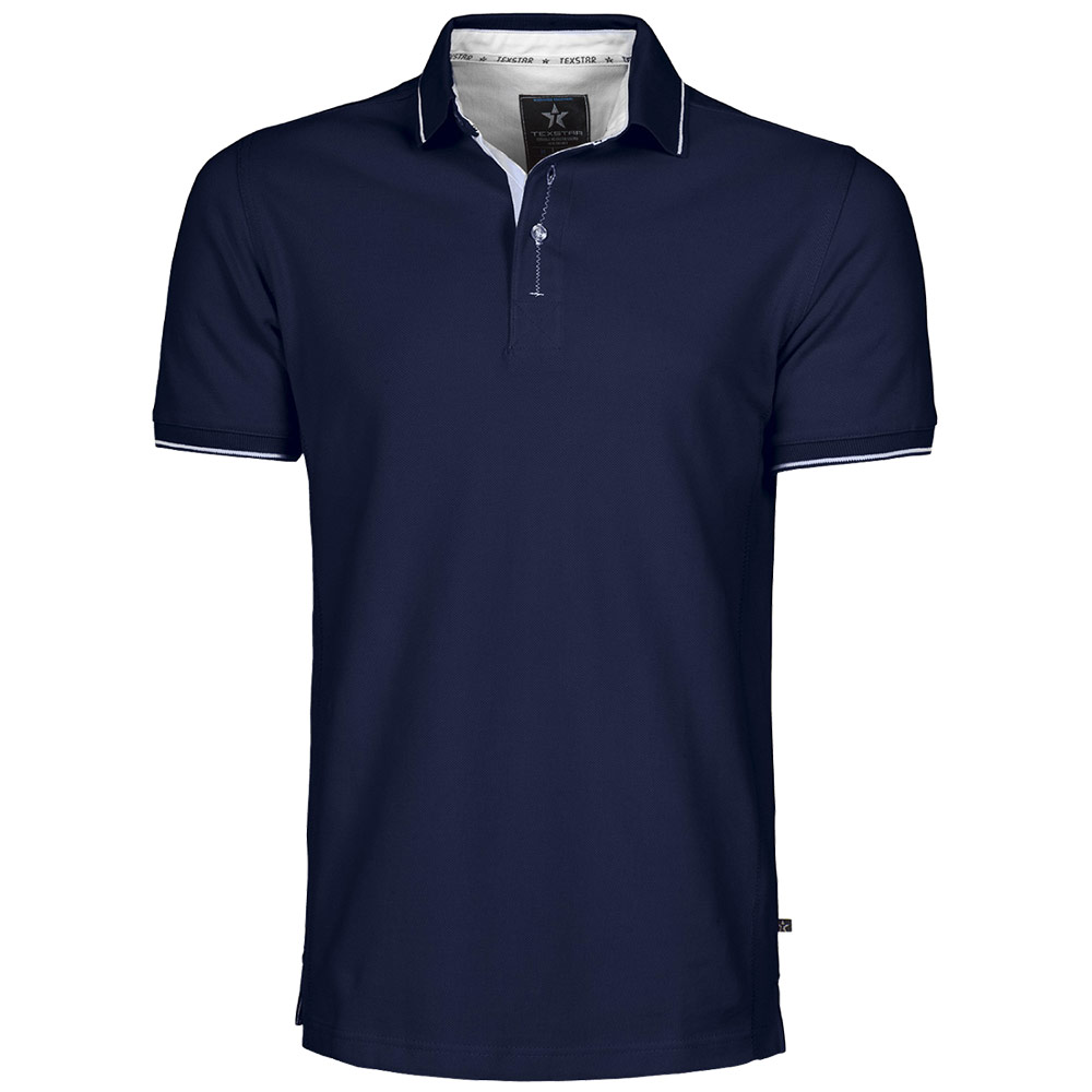 Pikétröja Texstar PS05 Storlek: XL, Blå