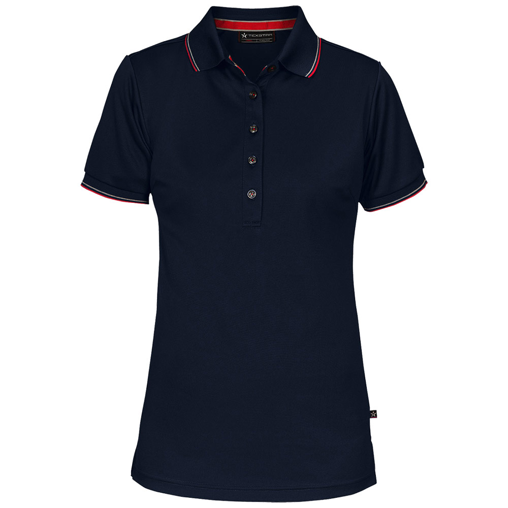 Pikétröja dam Texstar PSW6 Storlek: XXL, Blå