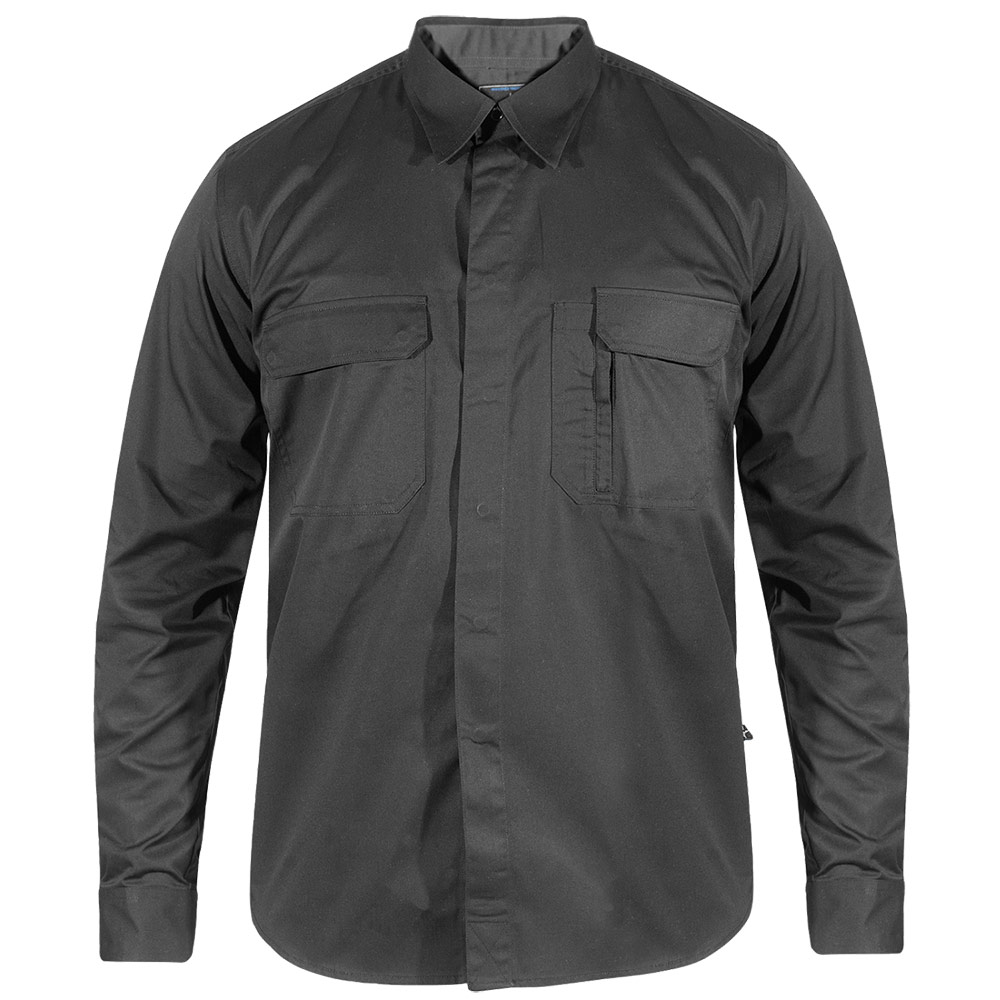 Skjorta Texstar SH12 Storlek: L, Mörkgrå