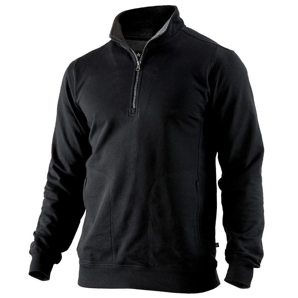 Sweatshirt Texstar SW14 Storlek: M, Svart