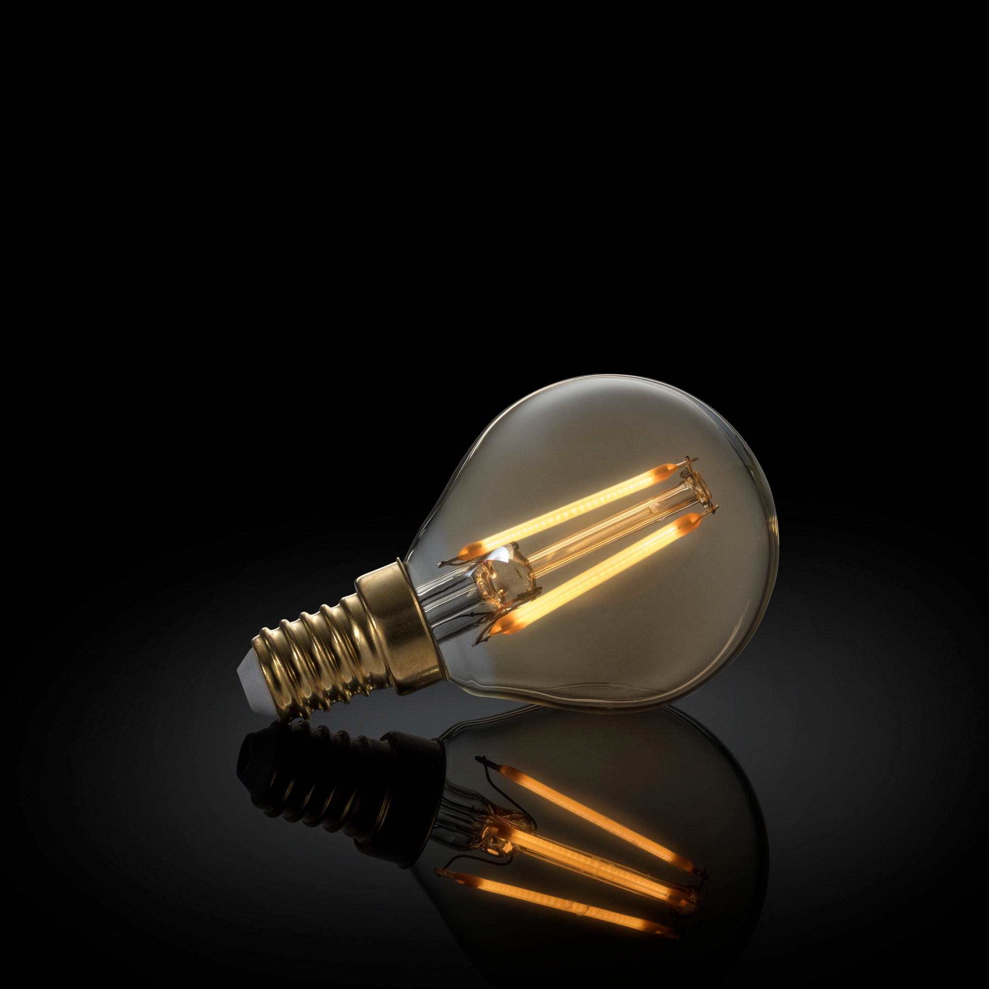 Glödlampa Gnosjö Konstsmide LED E14 45 mm Klot 4W 2200K 230V Amber