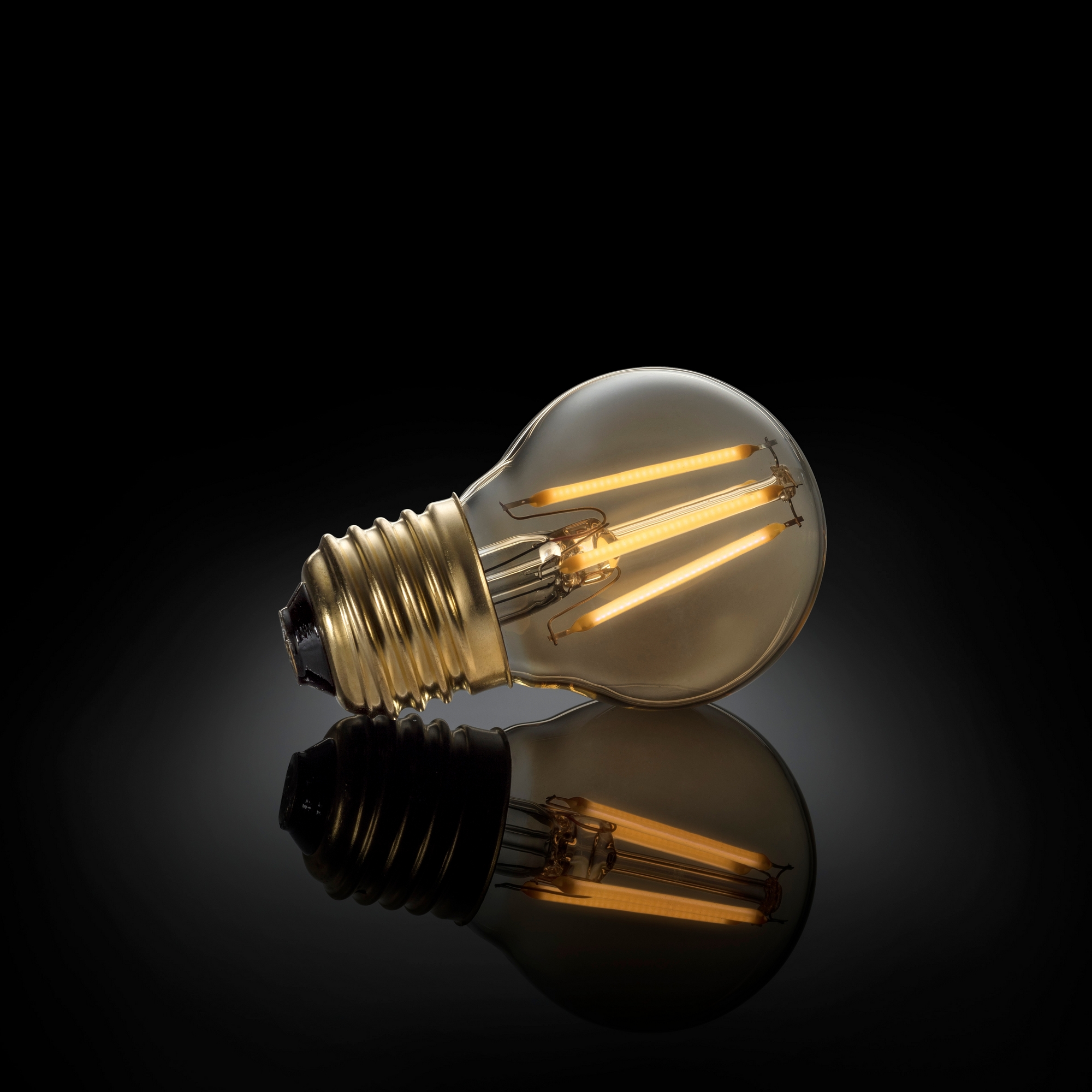 Glödlampa Gnosjö Konstsmide LED E27 45 mm Klot 4W 2200K 230V Amber utan Dimbar