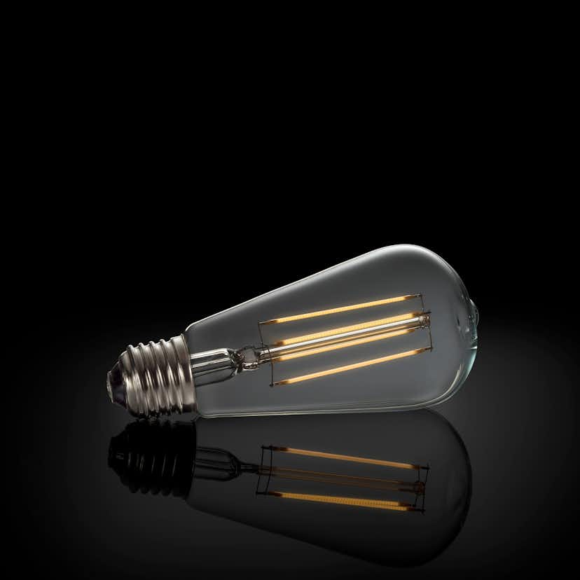 Glödlampa Gnosjö Konstsmide LED E27 Vintage 4W 230V Liten, Klar