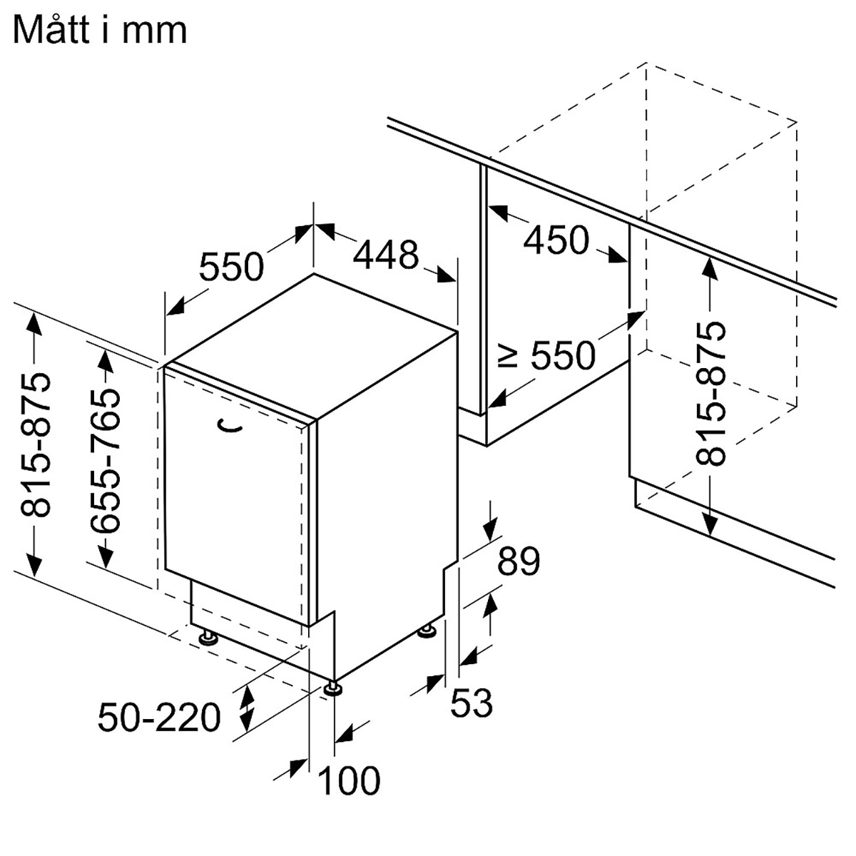 Integrert Oppvaskmaskin Siemens SR73EX25ME iQ300