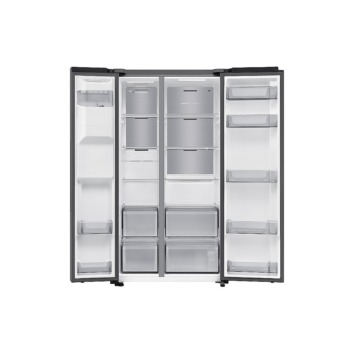 Side by Side Samsung RS70F64KDTEF Rustfritt Kjøleskap og Fryser