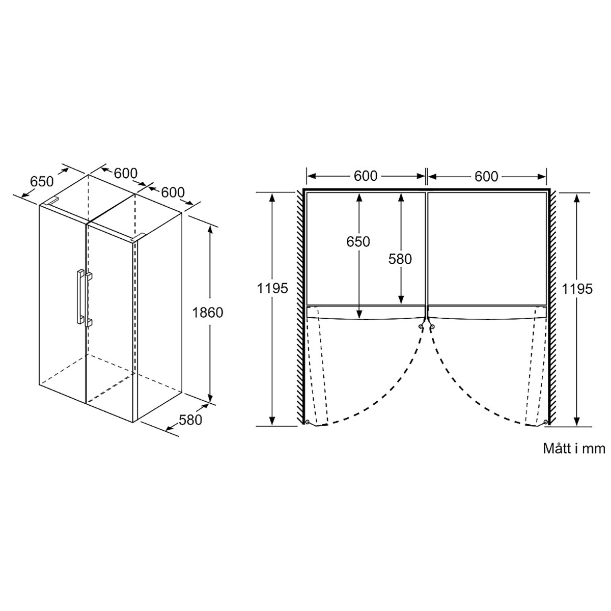 Frittstående Kjøleskap BOSCH KSV36FWDP Serie 4 Hvit