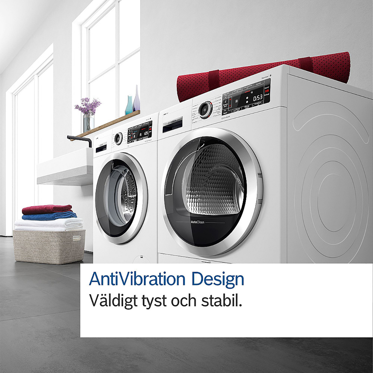 Varmepumpetørketrommel BOSCH WQH245B9SN Serie 6 Hvit