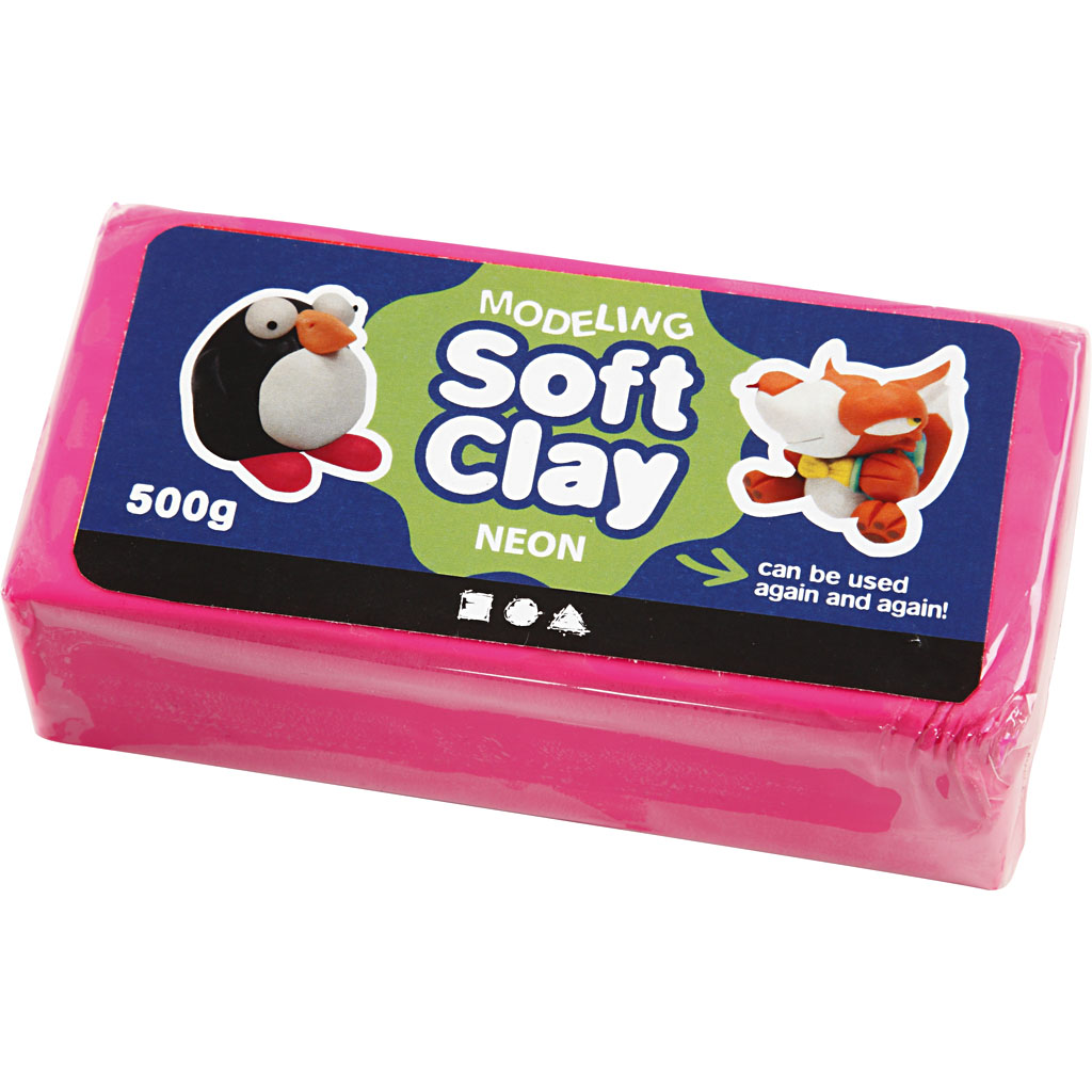 Modellervoks Creativ Company Soft Clay Str 13x6x4 cm 500 g/1 Pk