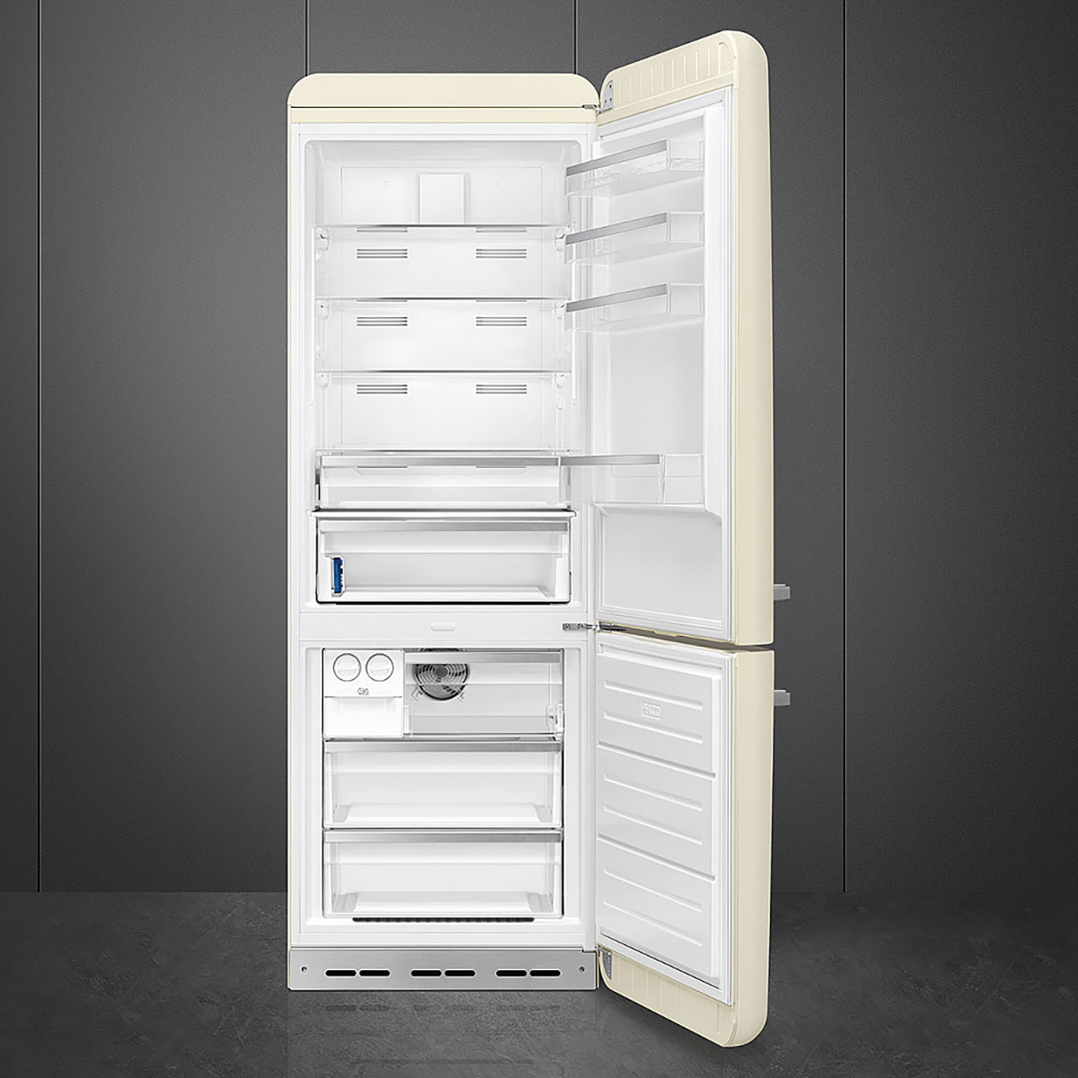 Frittstående Kjøleskap/Fryser Smeg FAB38RCR6 50s Style Creme med Total No Frost