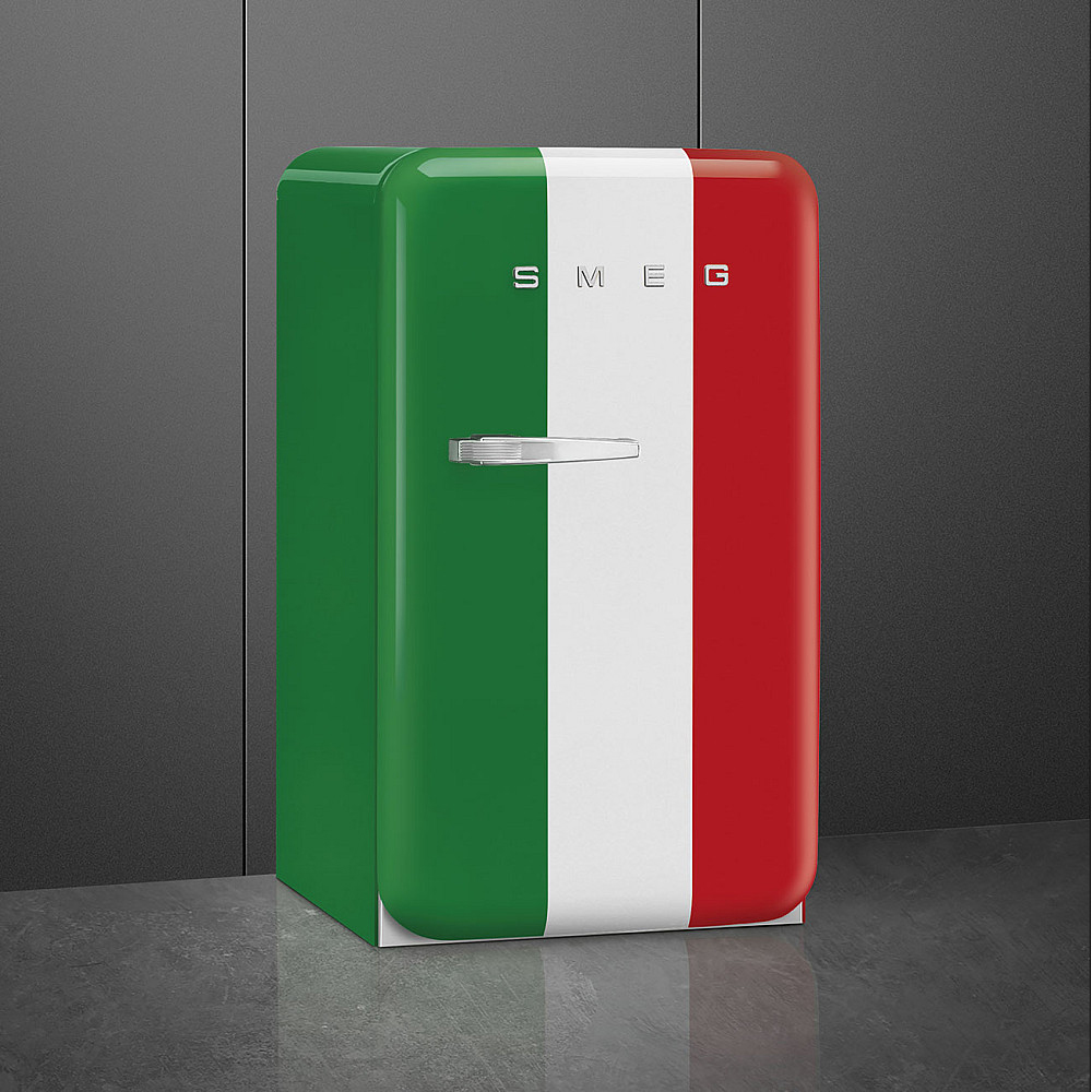 Kjøleskap Smeg FAB10HRDIT6 50's Style med Italiensk Flagg