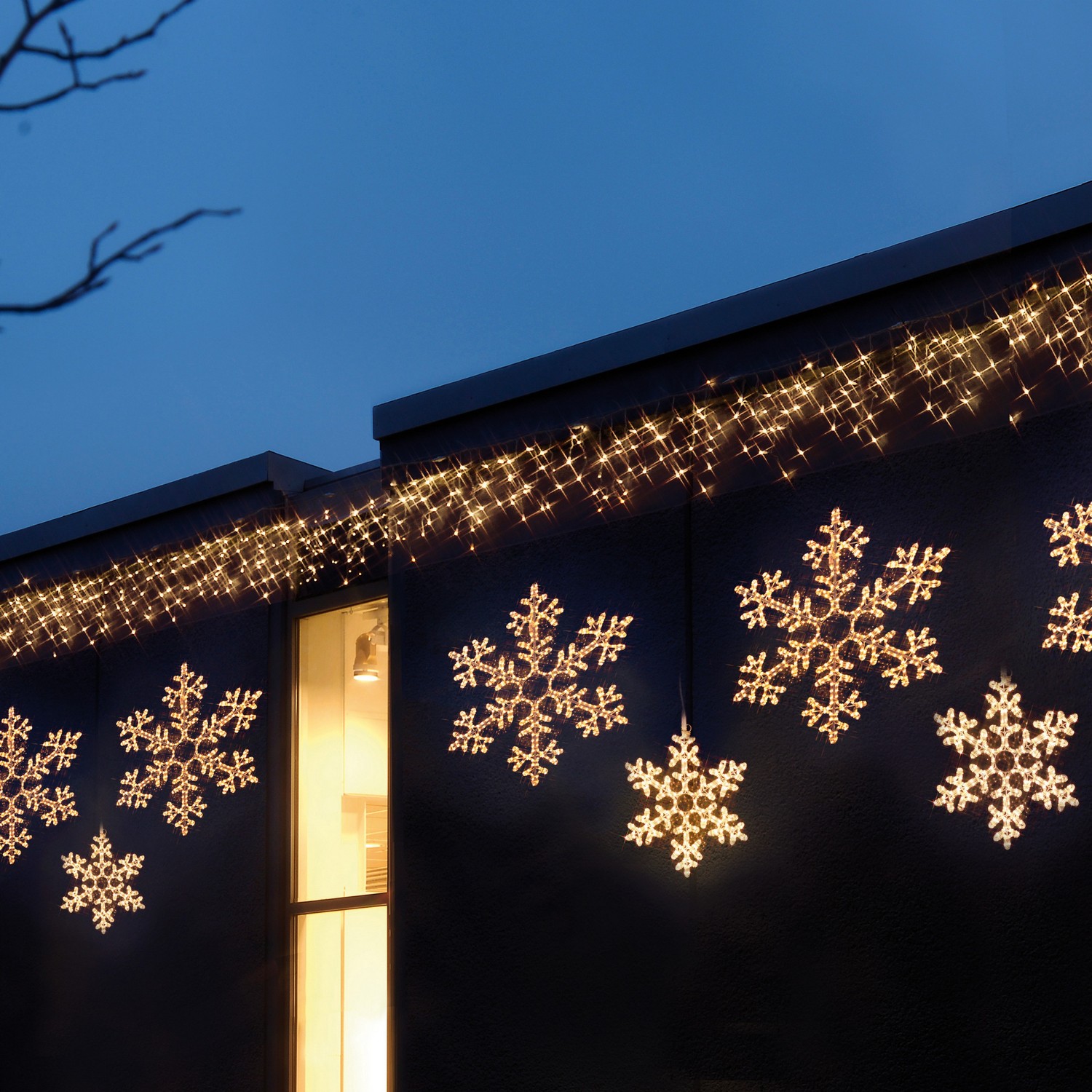 Dekorasjonsbelysning Star Trading Snøkrystall RL50 cm ww