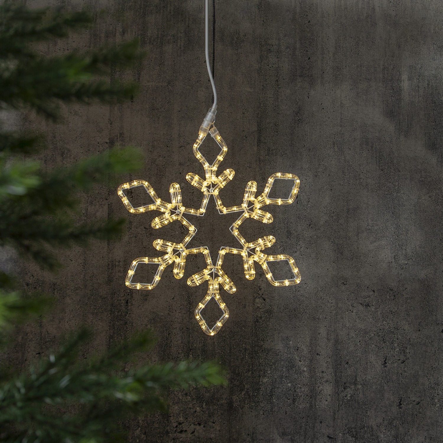 Dekorasjonsbelysning Star Trading Snøkrystall RL43 cm WW