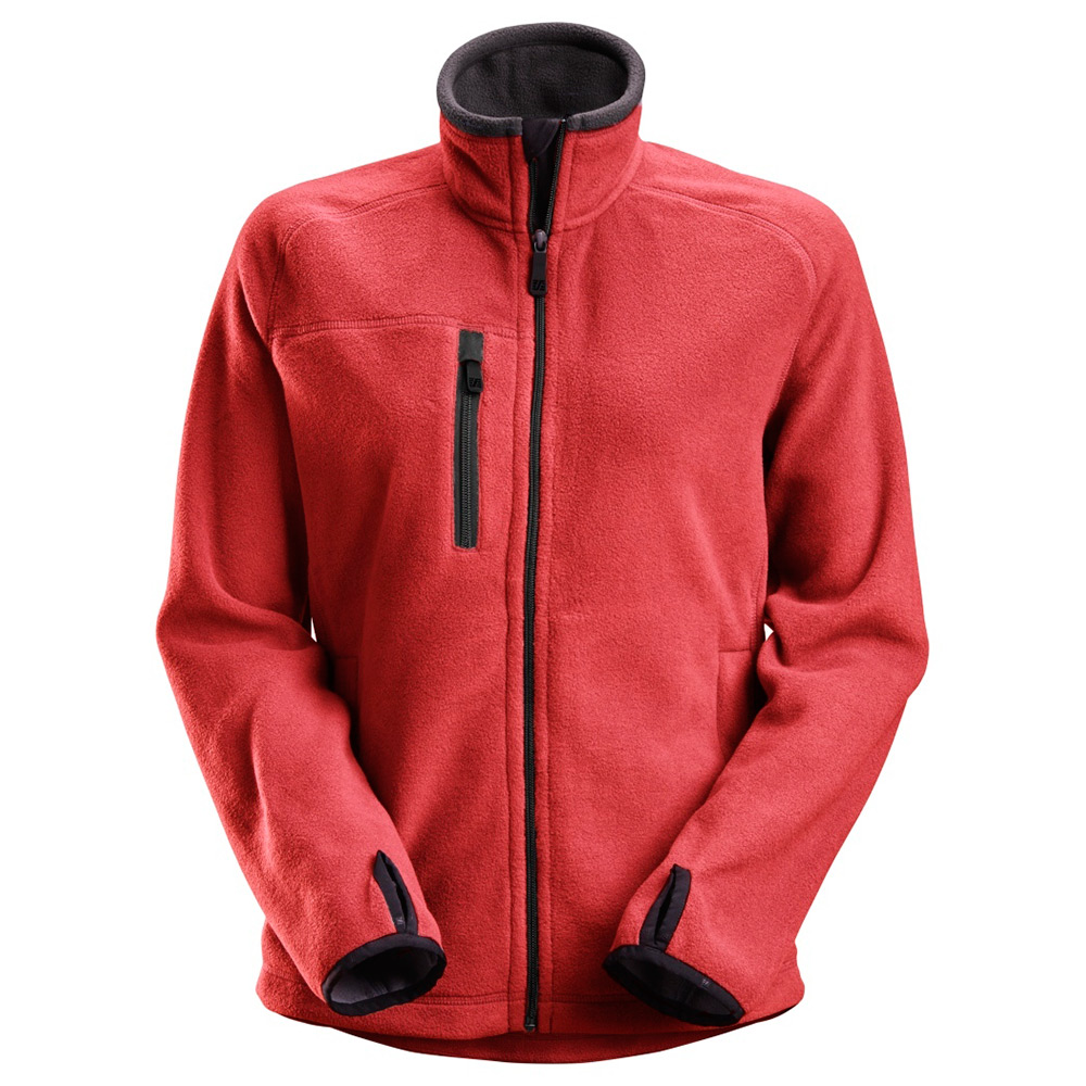 Jacka Snickers Workwear Fleece PT Dam AW Storlek: XS , Färg: Chili red\Black