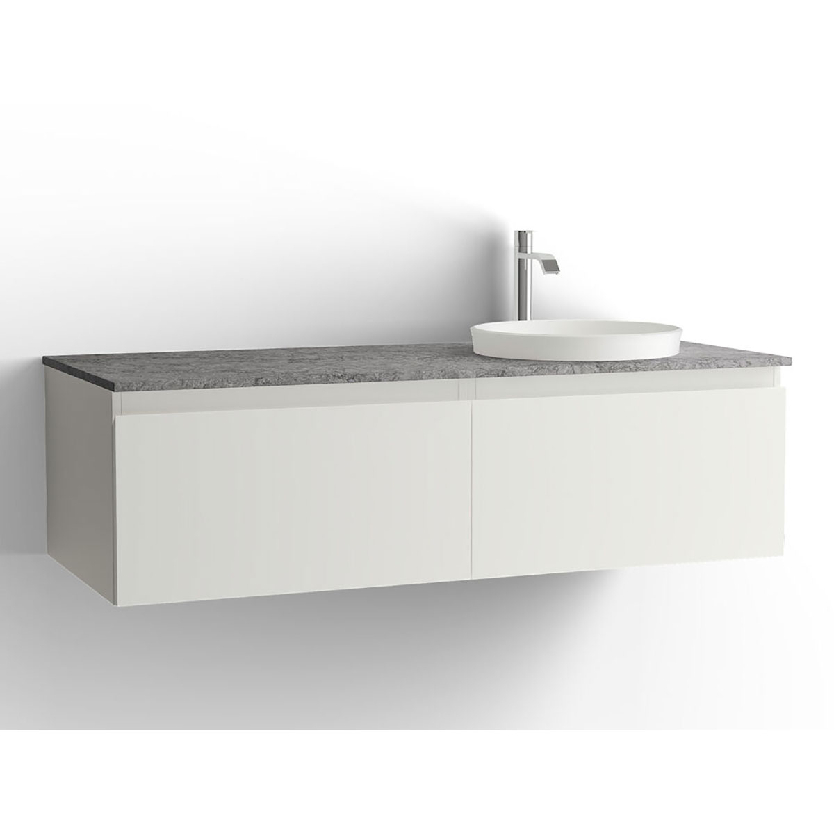 Tvättställsskåp Vedum Flow 1200 med 2 Lådor | badrum - badrumsmobler - tvattstallsskap-och-kommod | KakelKungen