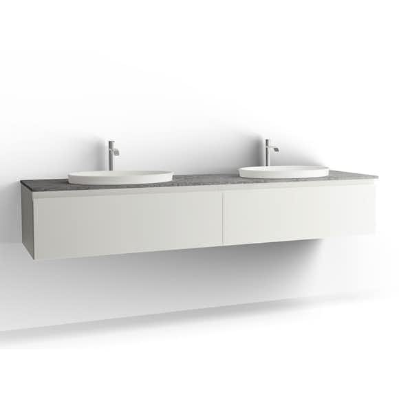 tvättställsskåp vedum flow 2000 dubbel med 2 lådor