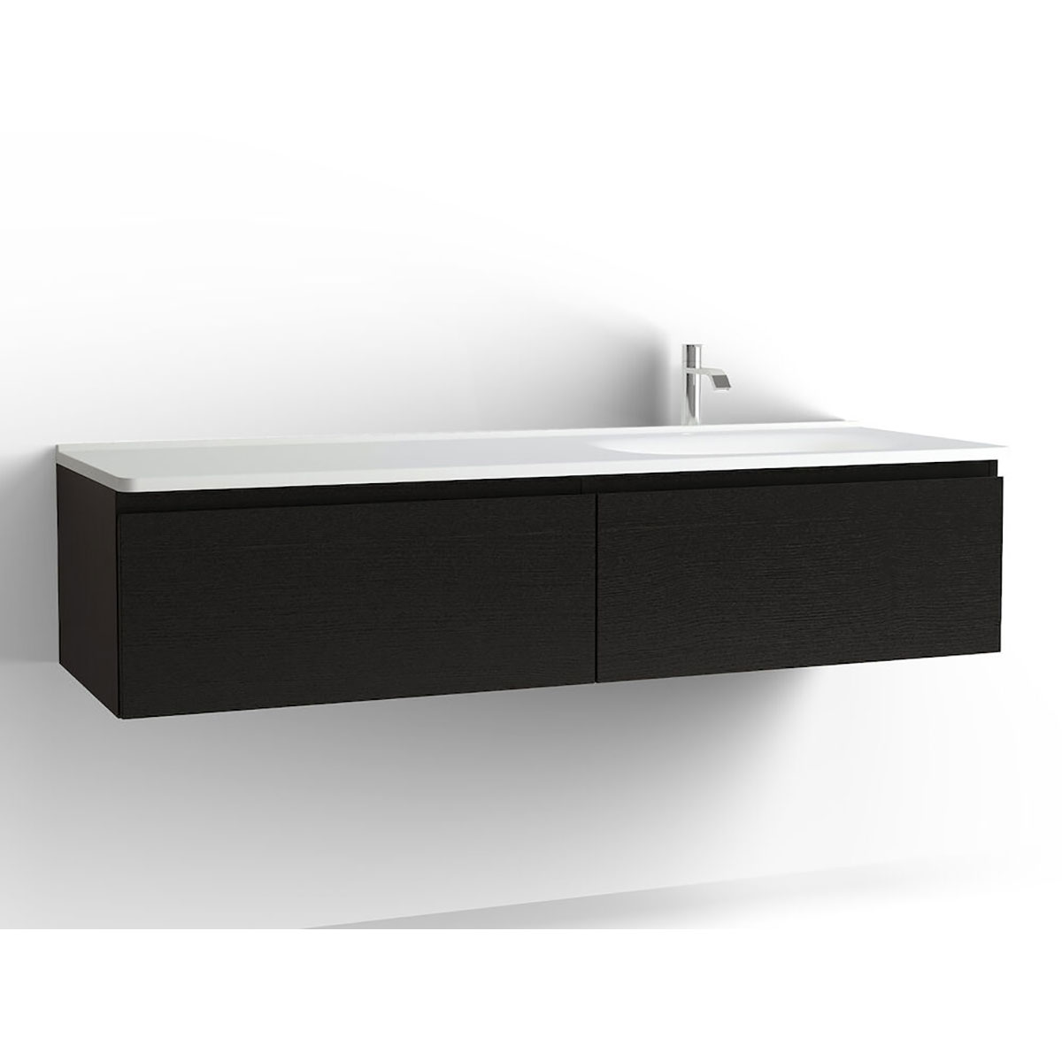 Tvättställsskåp Vedum Flow 1500 med 2 Lådor | badrum - badrumsmobler - tvattstallsskap-och-kommod | KakelKungen