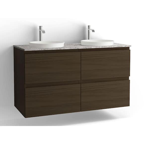 Tvättställsskåp Vedum Flow 1200 Dubbel med 4 Lådor