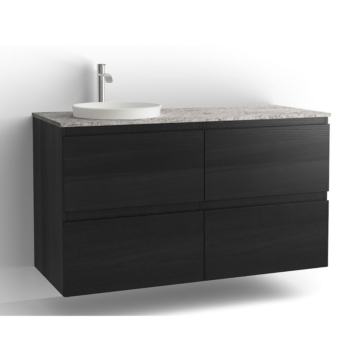 Tvättställsskåp Vedum Flow 1200 med 4 Lådor | badrum - badrumsmobler - tvattstallsskap-och-kommod | KakelKungen