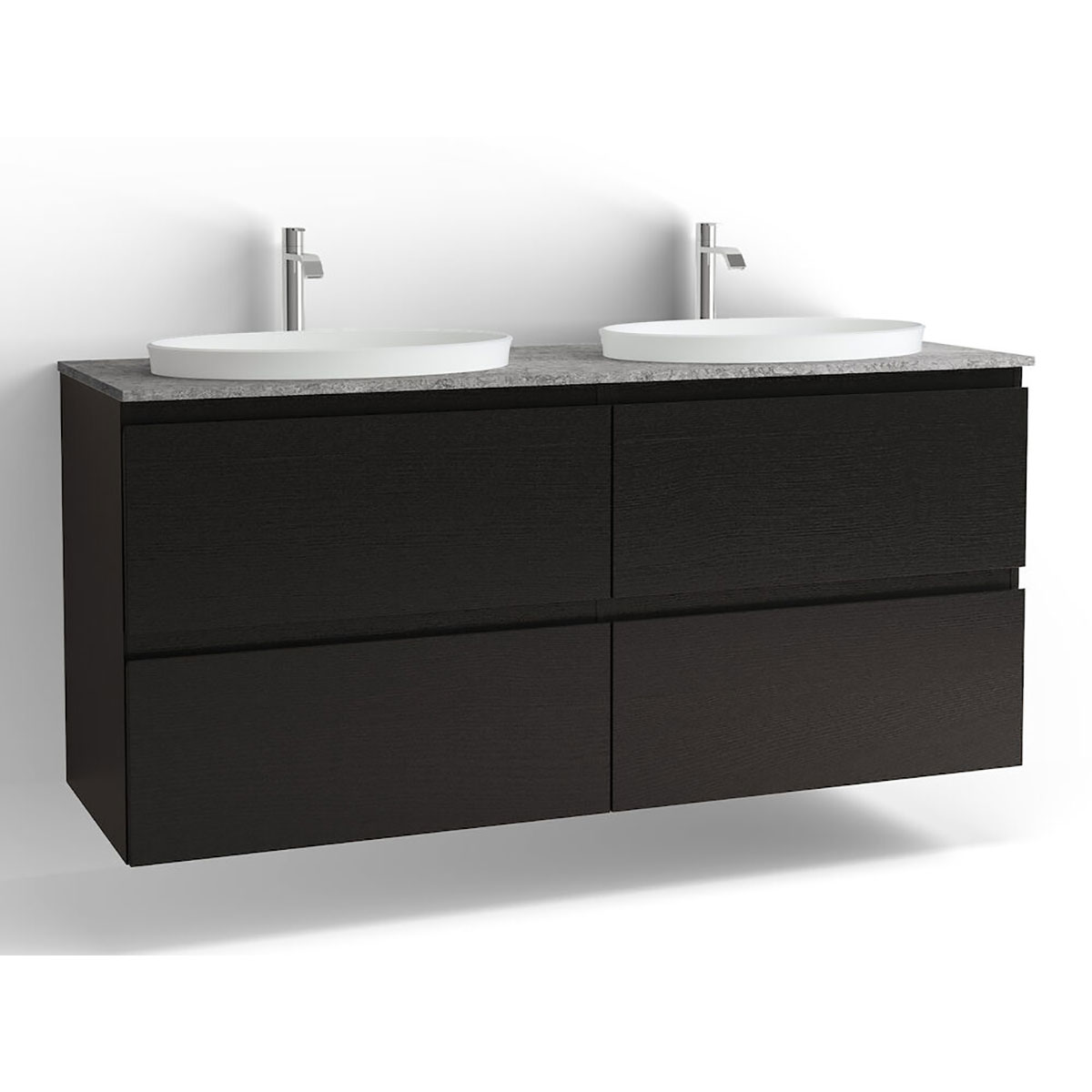 Tvättställsskåp Vedum Flow 1500 Dubbel med 4 Lådor