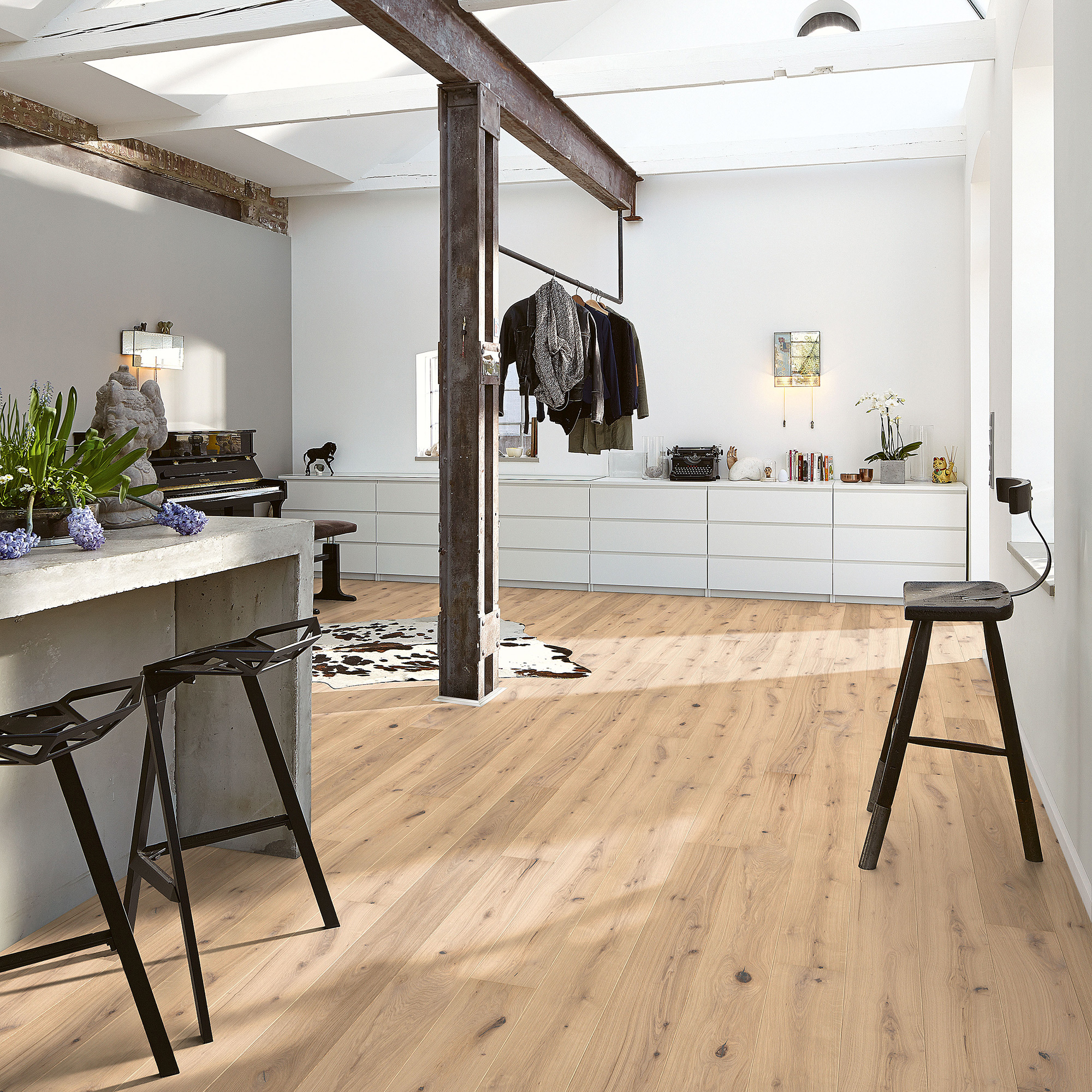 Trägolv Meister Longlife PD 400 Pure Vital Ek Borstad 8492