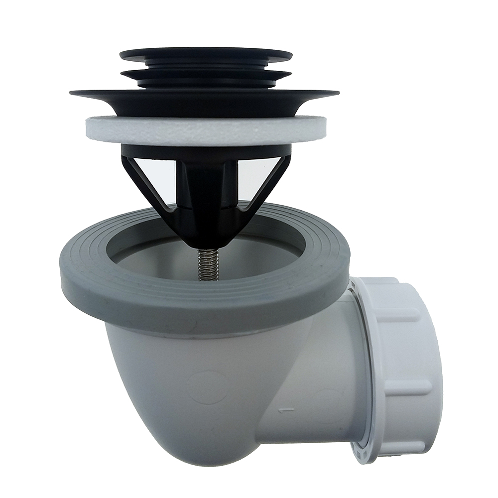 Bottenventil Alterna Badkar Svart