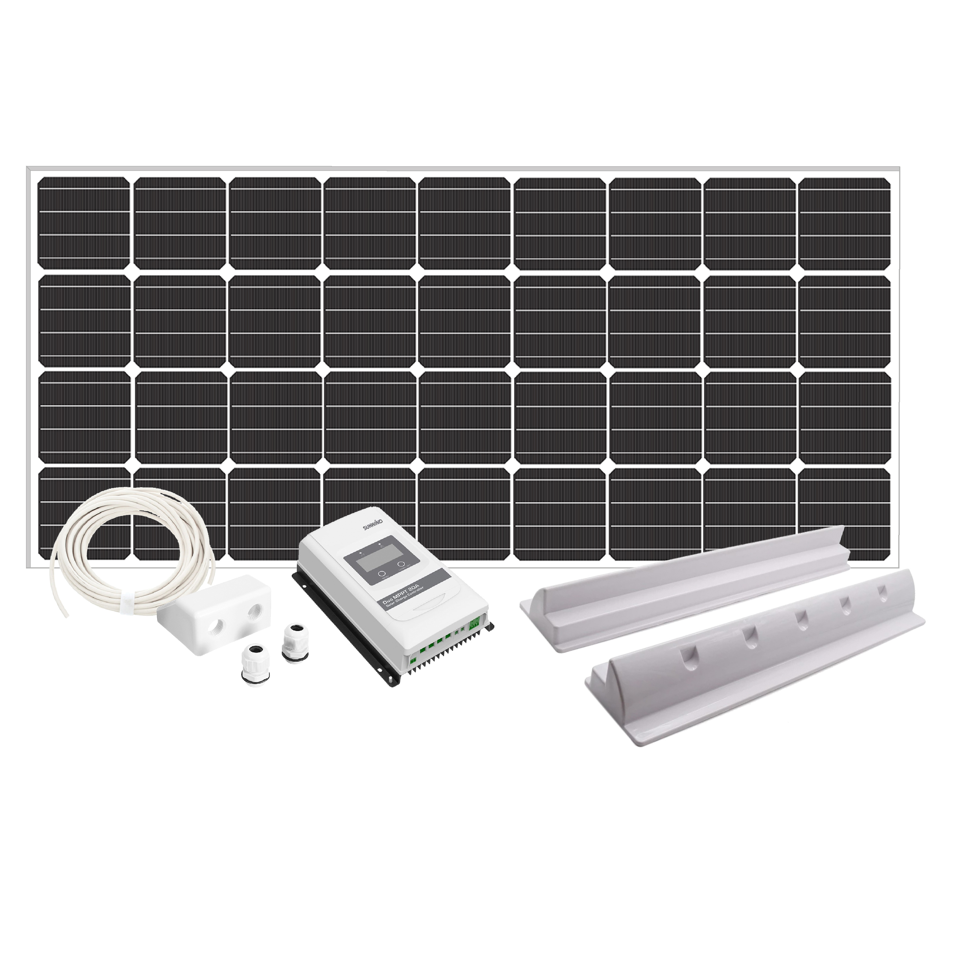 Solcellspaket Sunwind 200W Spoiler MPPT