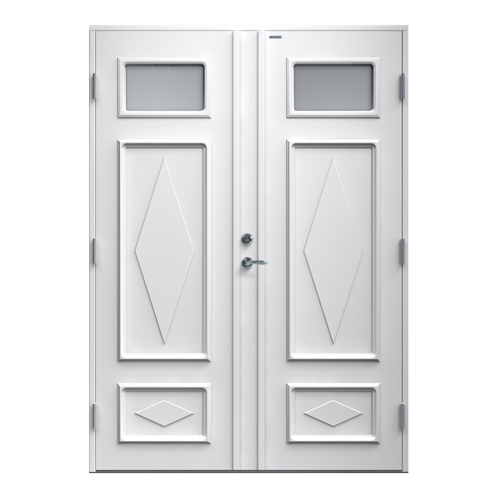 Tofløyet Ytterdør Diplomat Britta Klart Glass