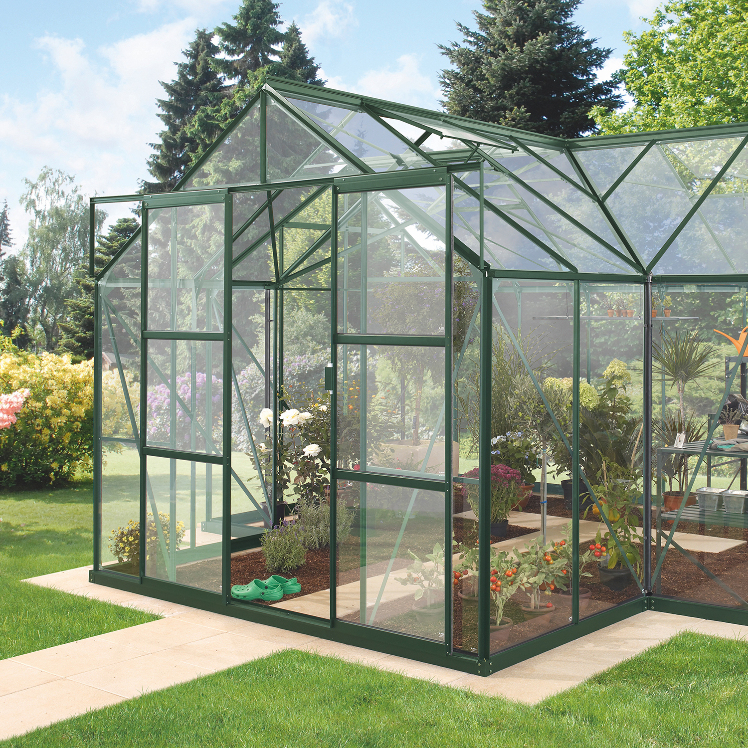 Drivhus Vitavia Sirius 13 kvm med Toppdekor