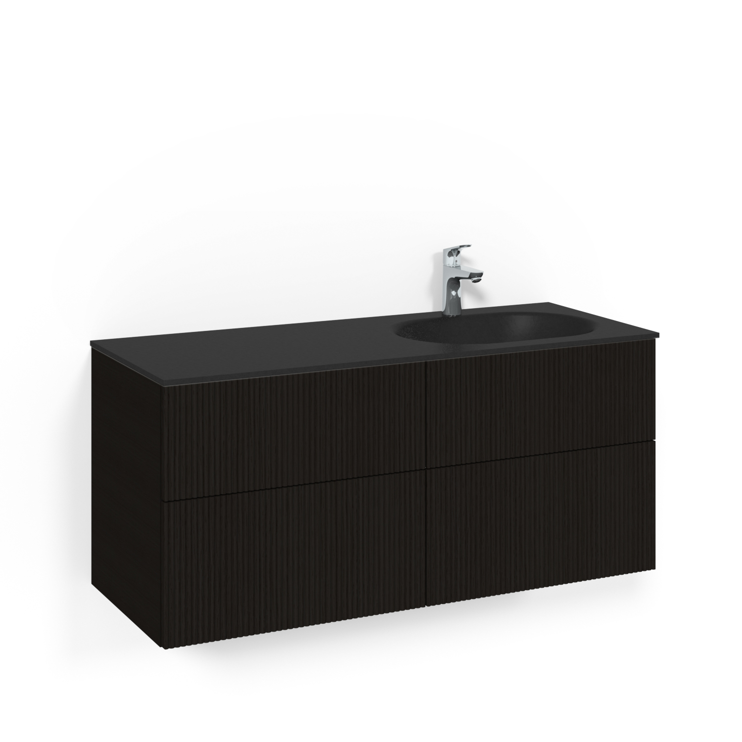 Tvättställsskåp Macro Design Crown Line med Glastvättställ | badrum - badrumsmobler - tvattstallsskap-och-kommod | KakelKungen