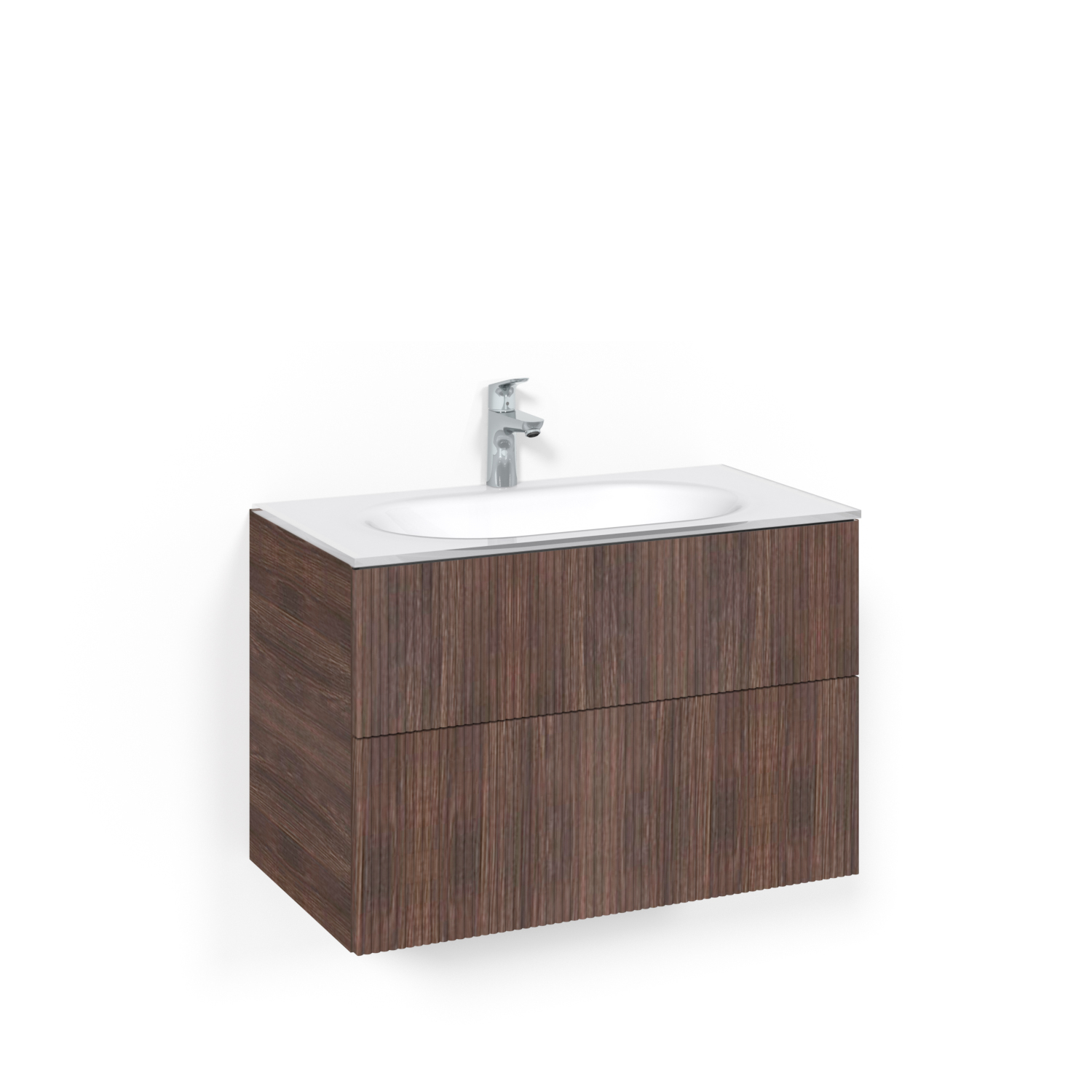 Tvättställsskåp Macro Design Crown Line med Glastvättställ | badrum - badrumsmobler - tvattstallsskap-och-kommod | KakelKungen