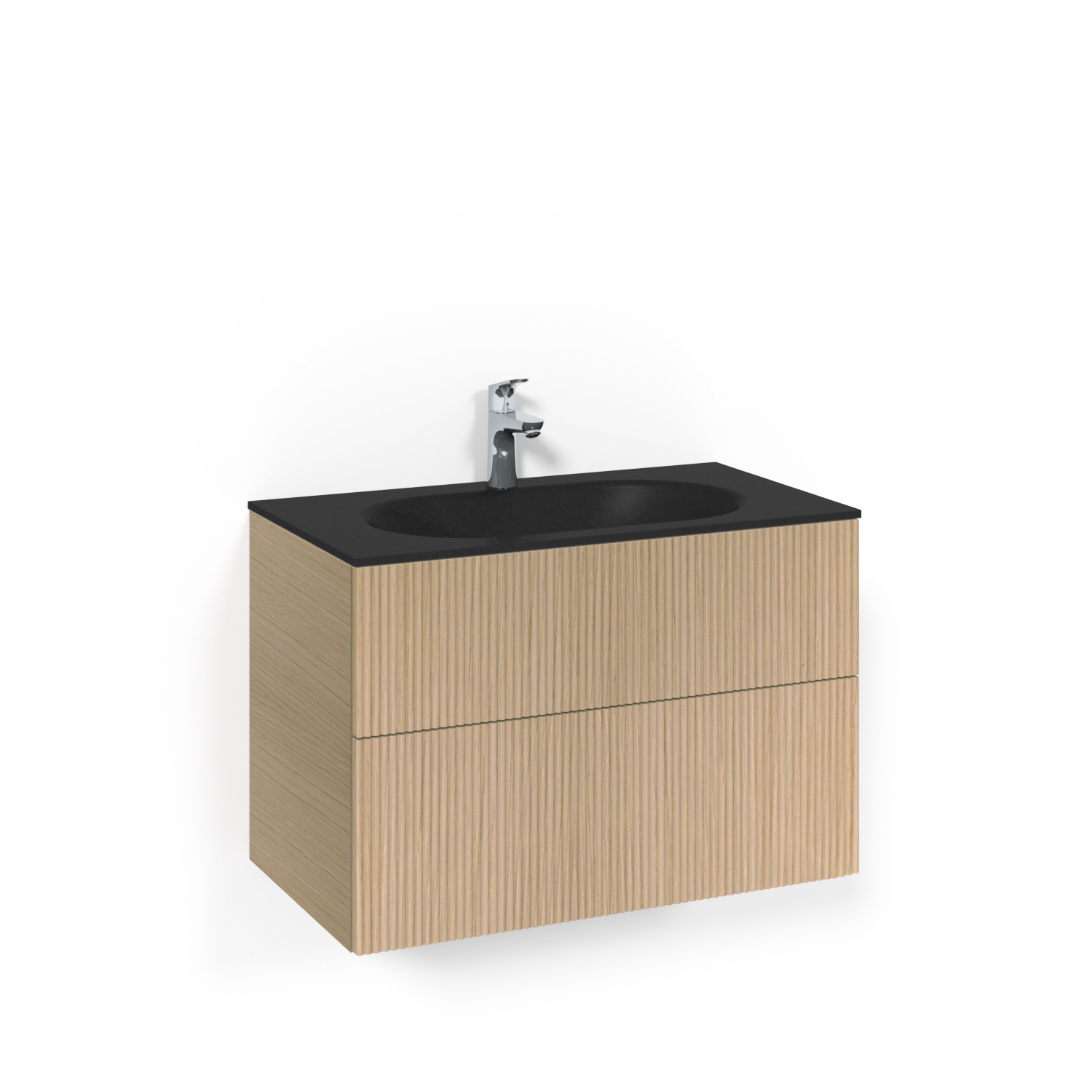 Tvättställsskåp Macro Design Crown Line med Glastvättställ | badrum - badrumsmobler - tvattstallsskap-och-kommod | KakelKungen