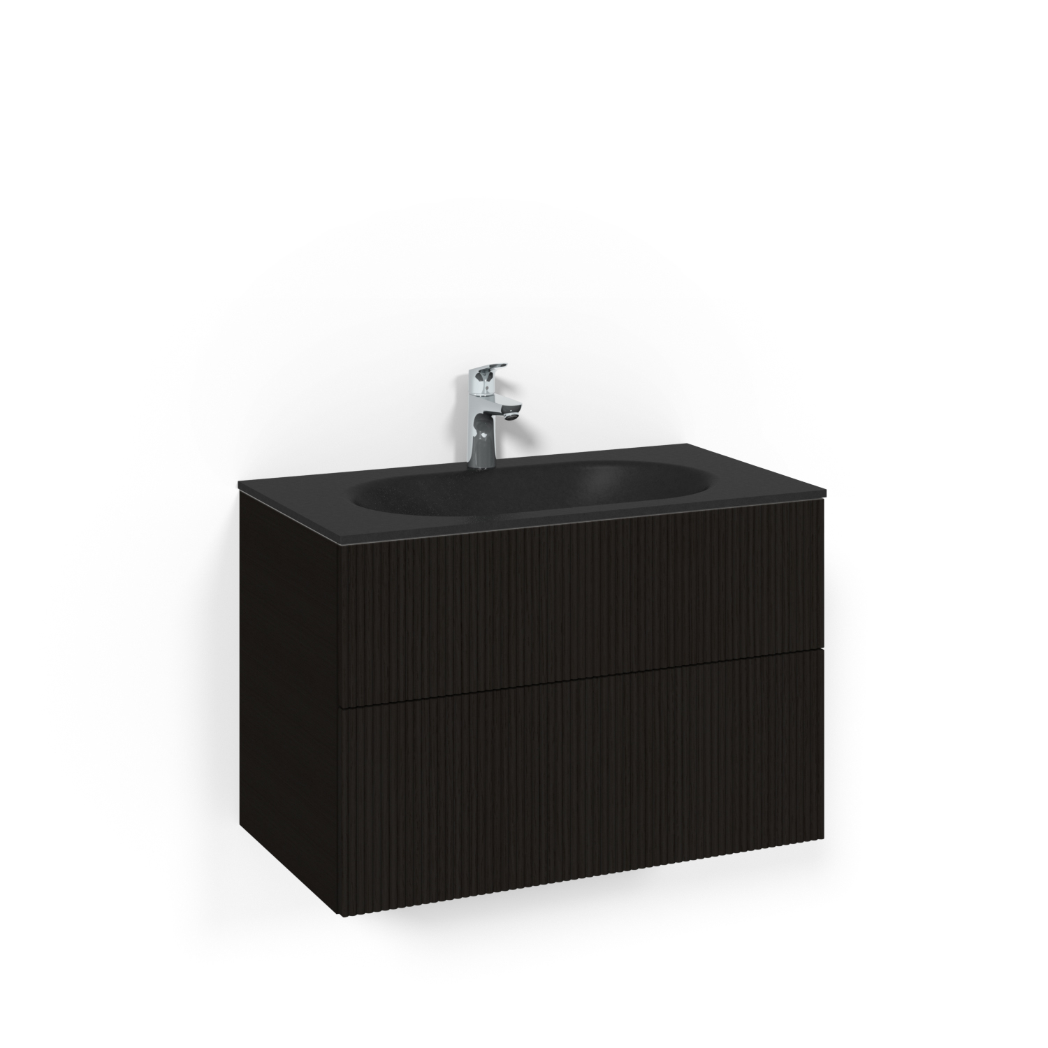 Tvättställsskåp Macro Design Crown Line med Glastvättställ | badrum - badrumsmobler - tvattstallsskap-och-kommod | KakelKungen