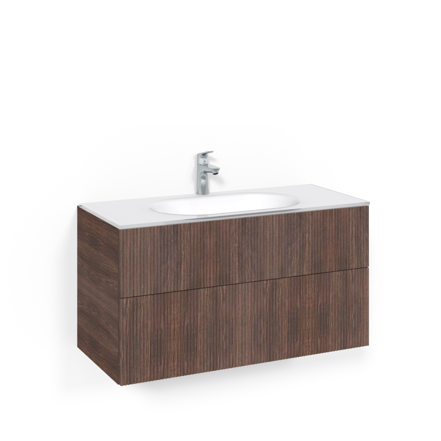 Tvättställsskåp Macro Design Crown Line med Glastvättställ | badrum - badrumsmobler - tvattstallsskap-och-kommod | KakelKungen