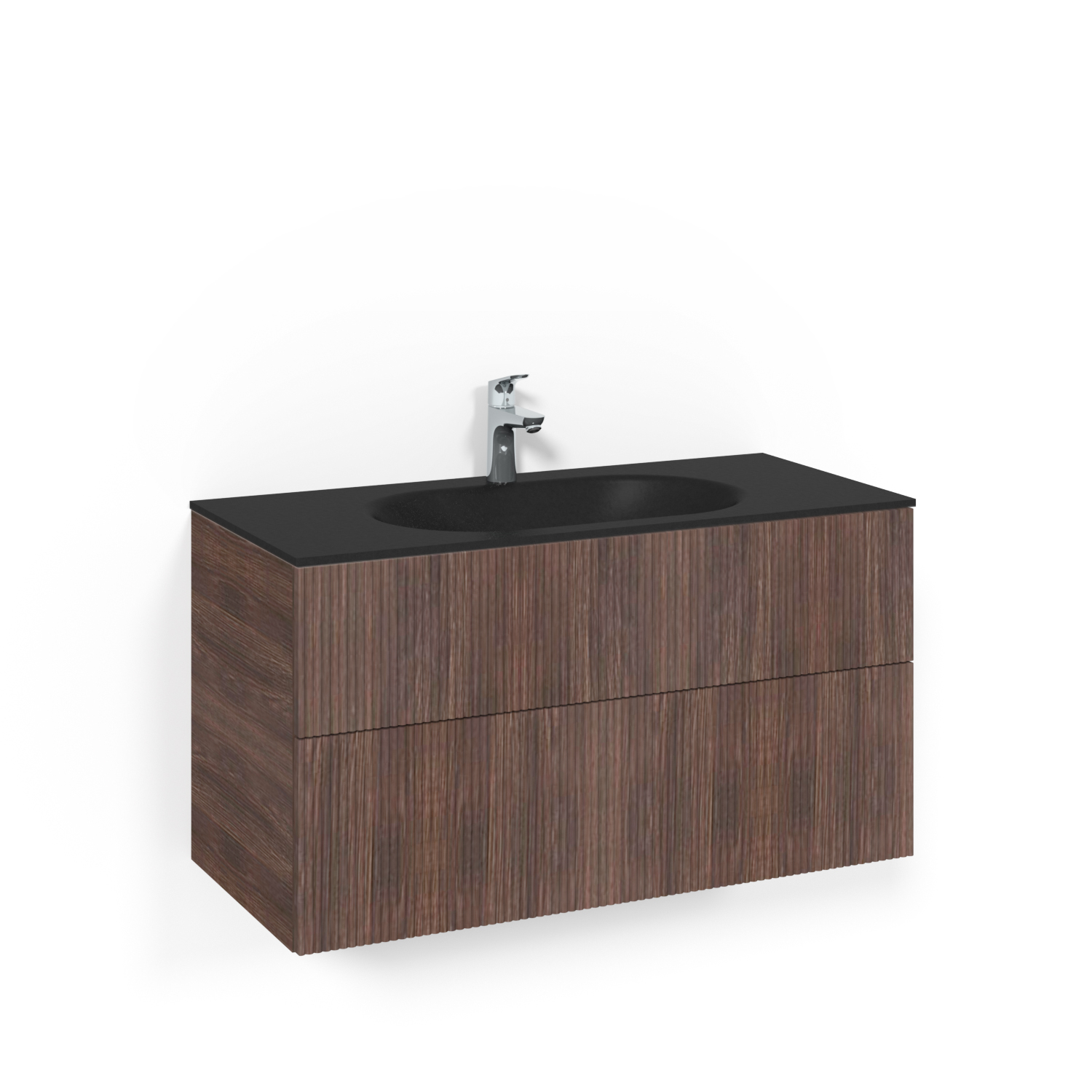 Tvättställsskåp Macro Design Crown Line med Glastvättställ | badrum - badrumsmobler - tvattstallsskap-och-kommod | KakelKungen