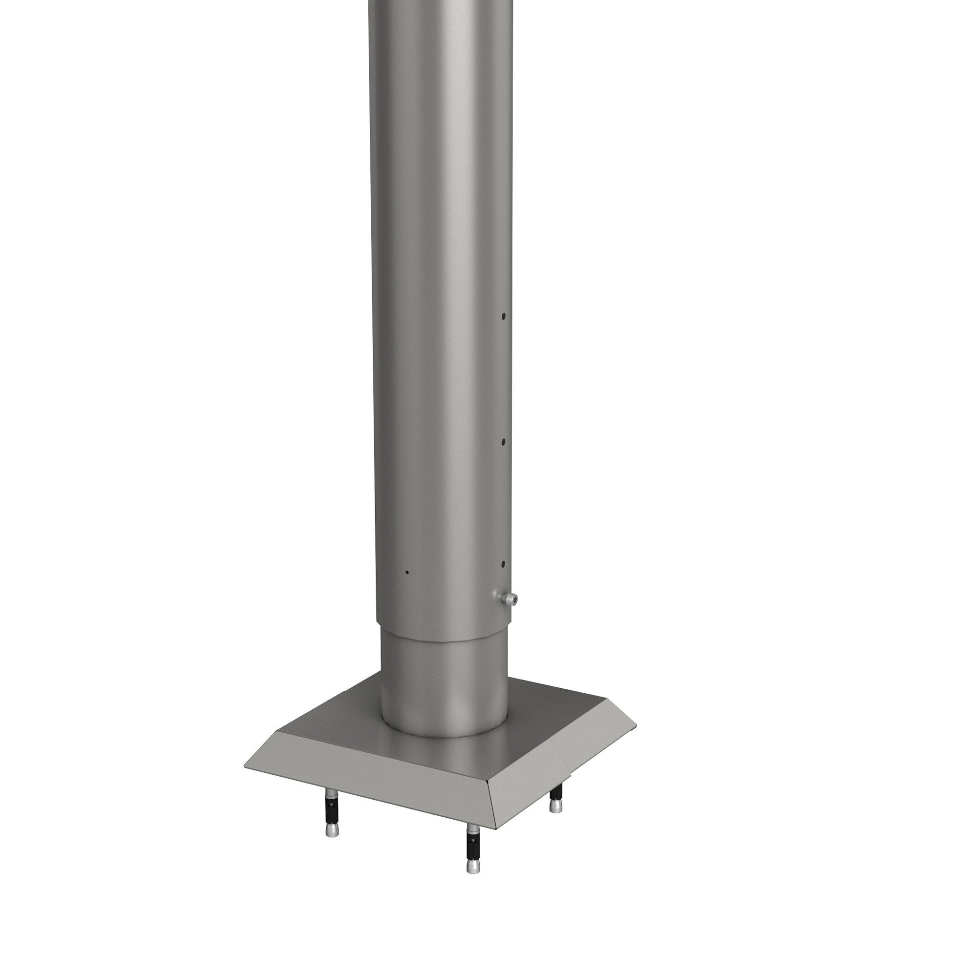 Stolpe Biohort til Levegg for Forankring Justerbar