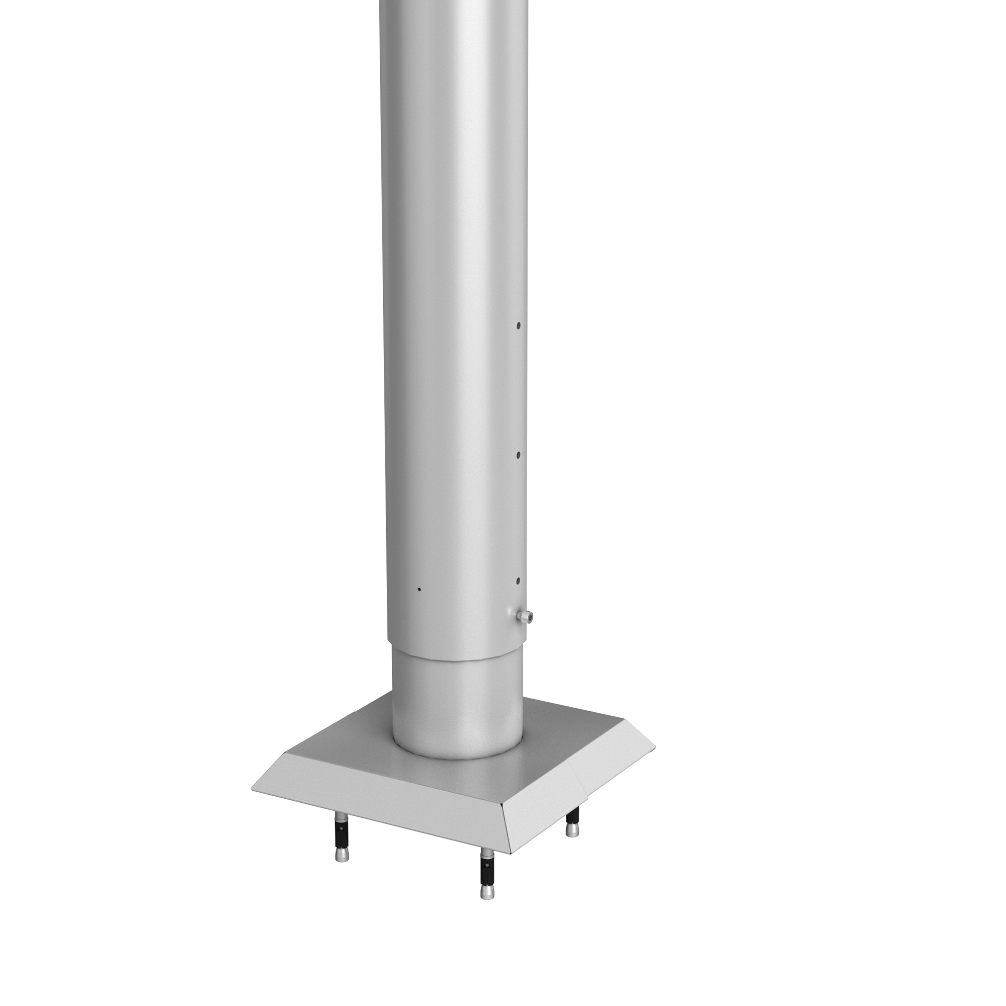 Stolpe Biohort til Levegg for Forankring Justerbar